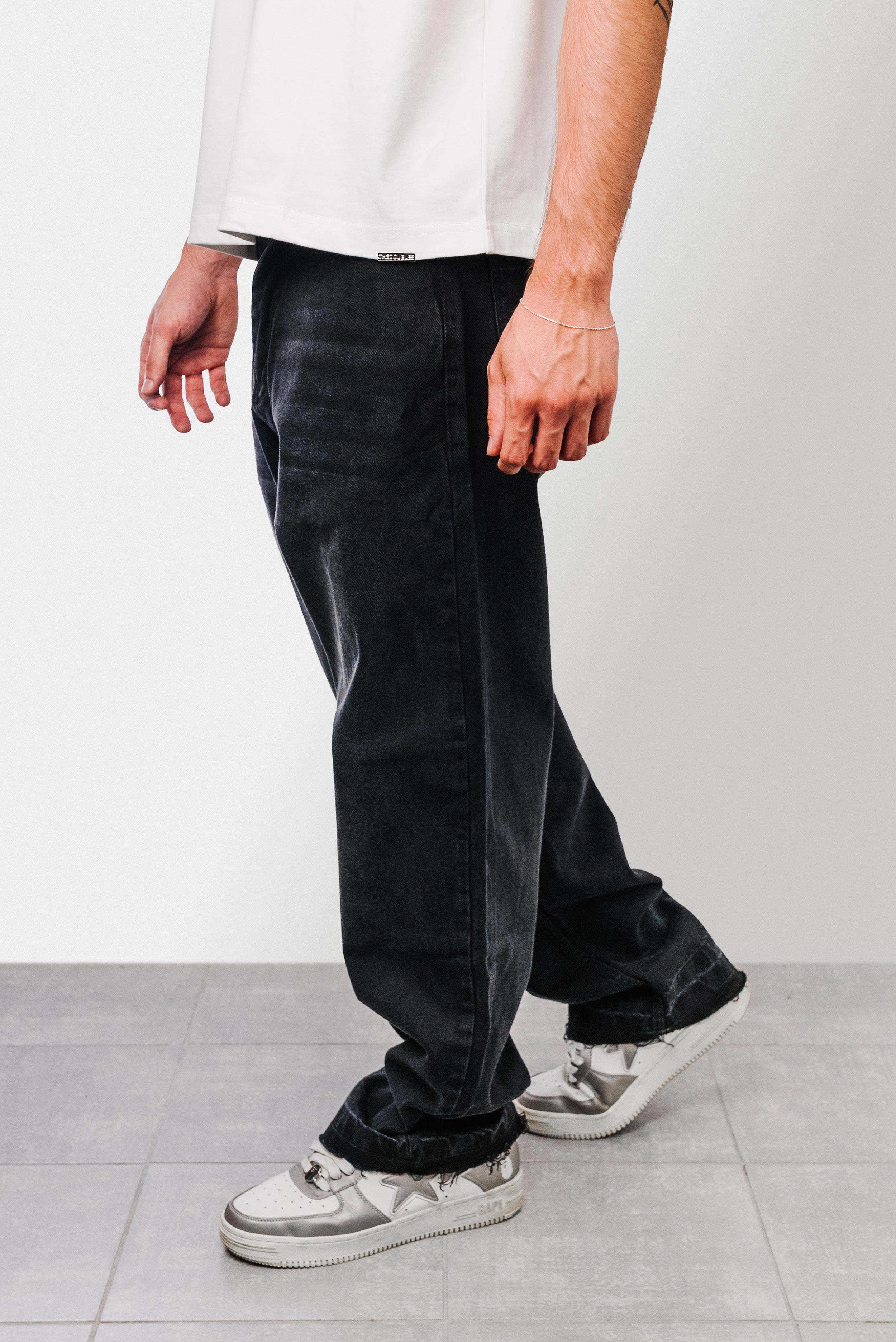 JEANS WASHED BLACK - ALESSIO GIFFI