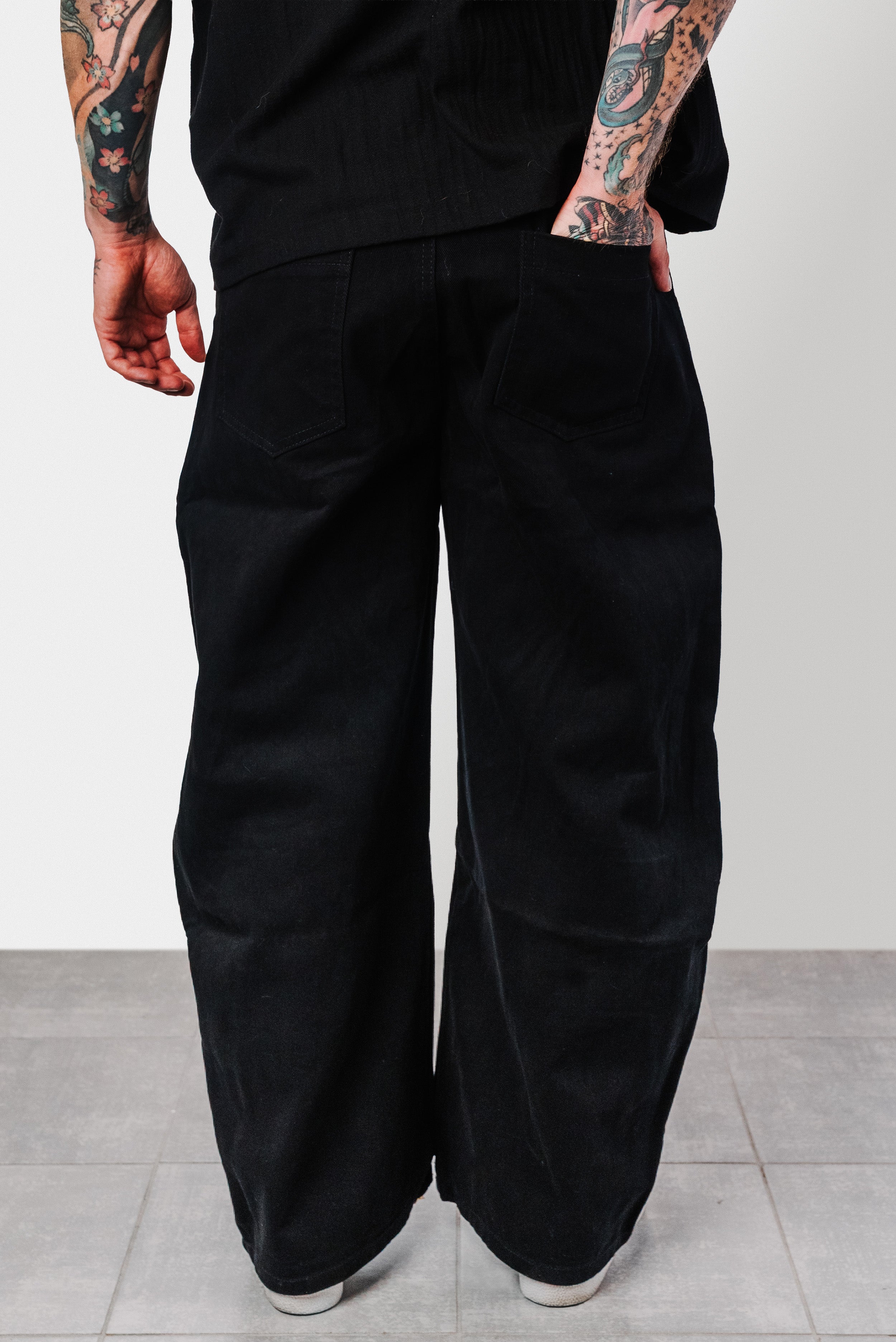 CROSS GLITTER BALLOON PANTS - Shoebuya Design