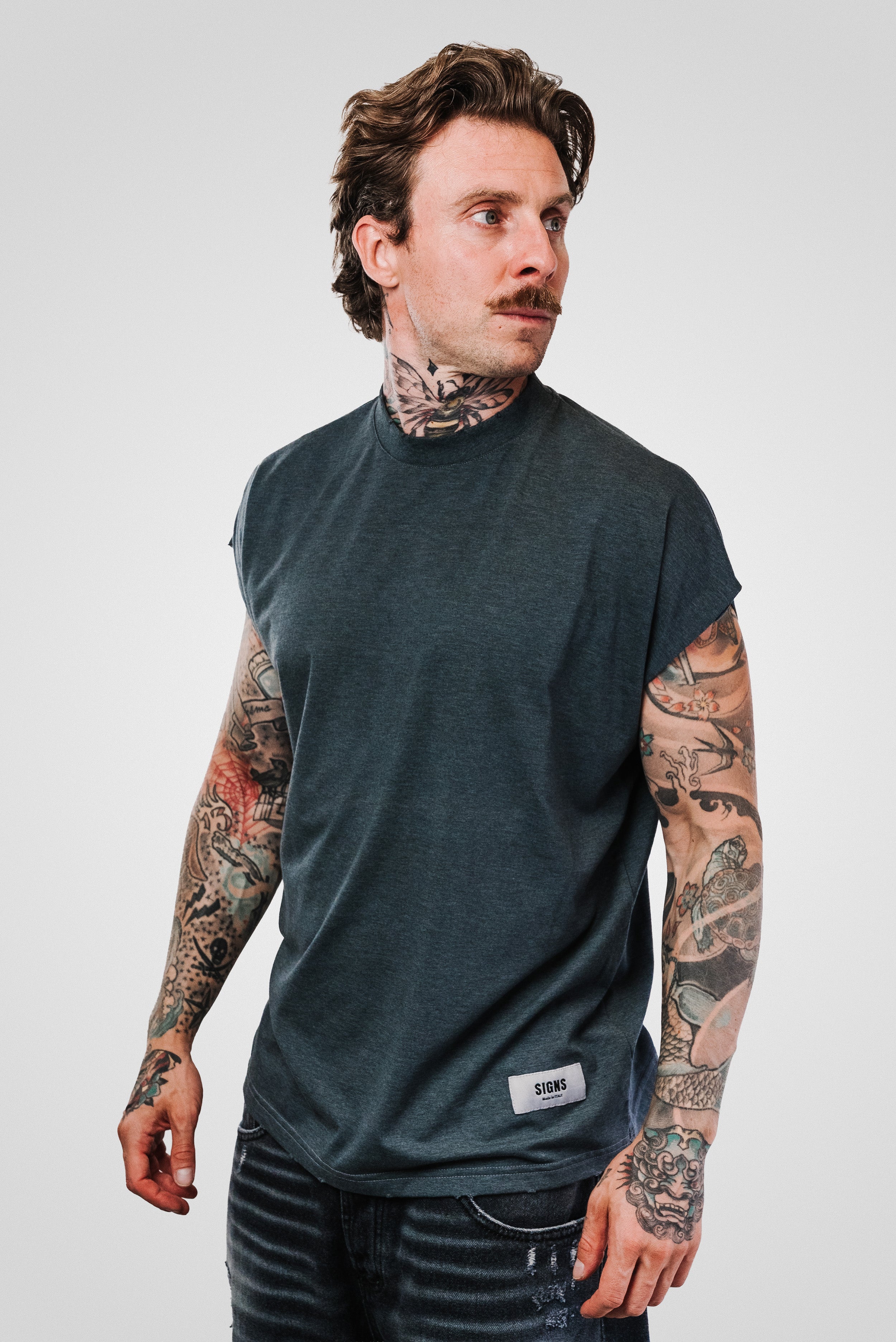 TANK TOP DARK GREY - Signs Brand