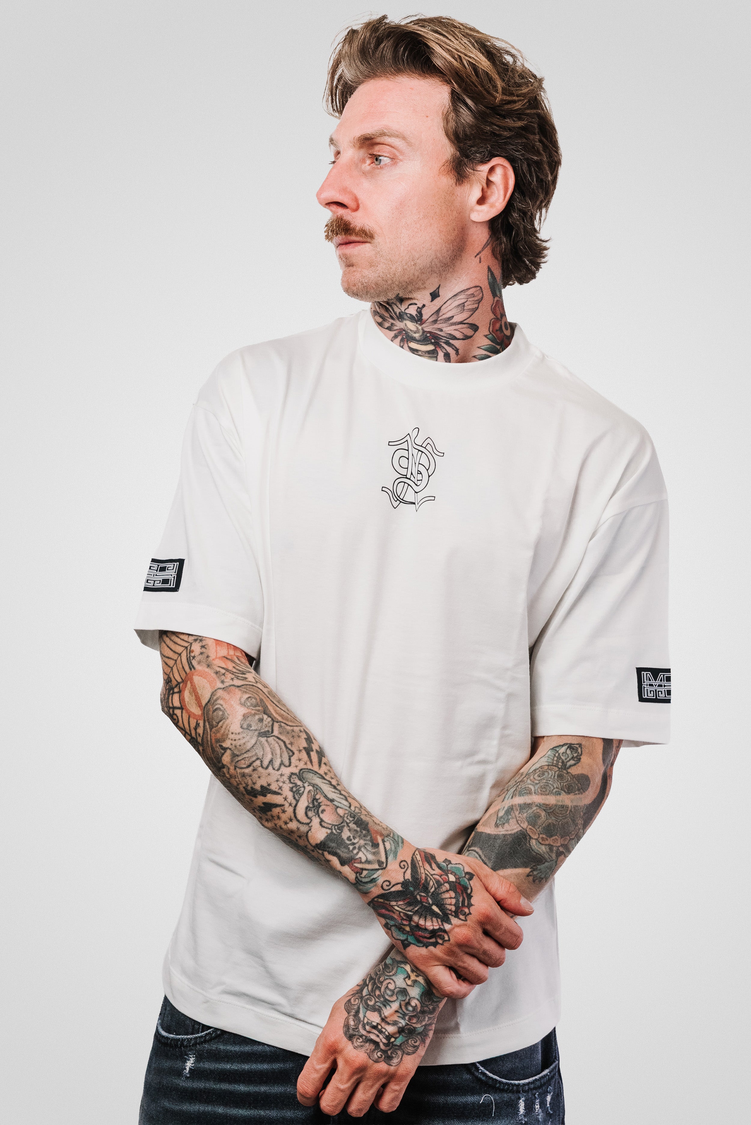 SNAKE WHITE TEE - Mon Elysee