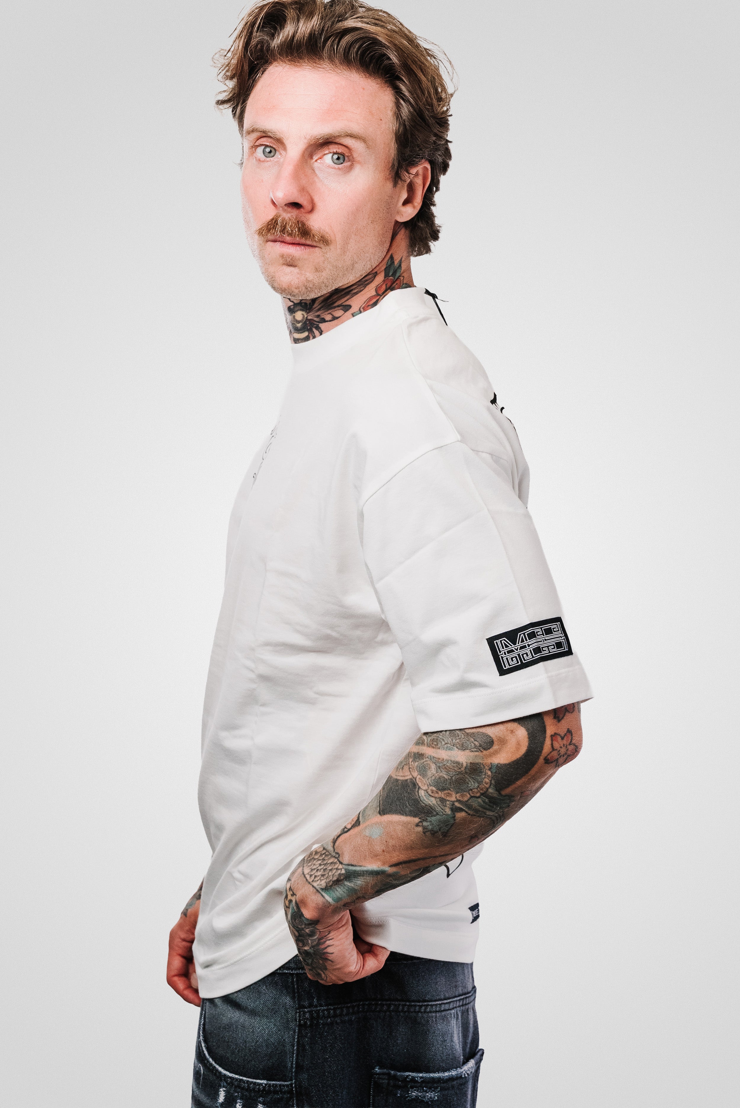 SNAKE WHITE TEE - Mon Elysee