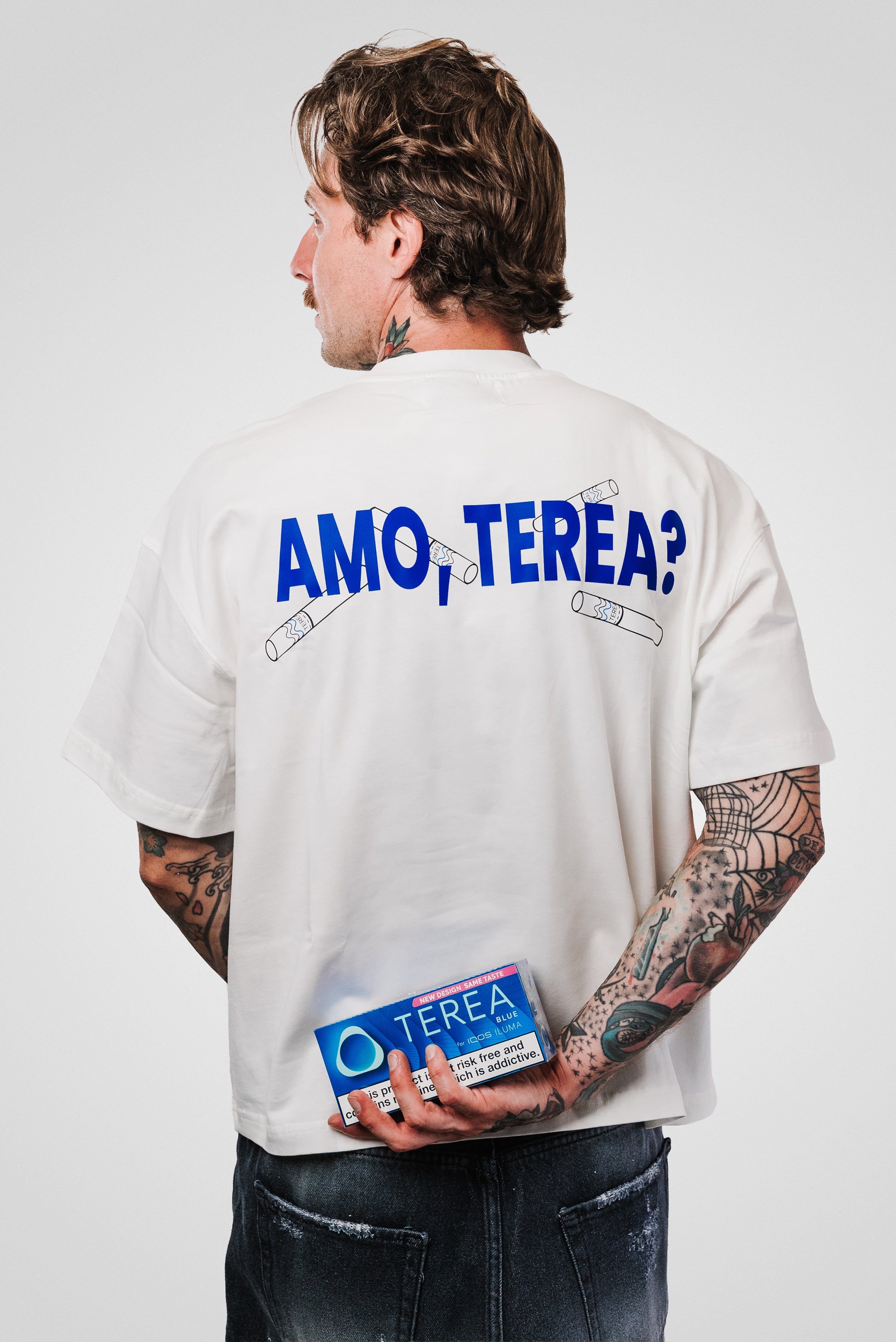 AMO TEREA WHITE BOXY TEE - TheDoubleE