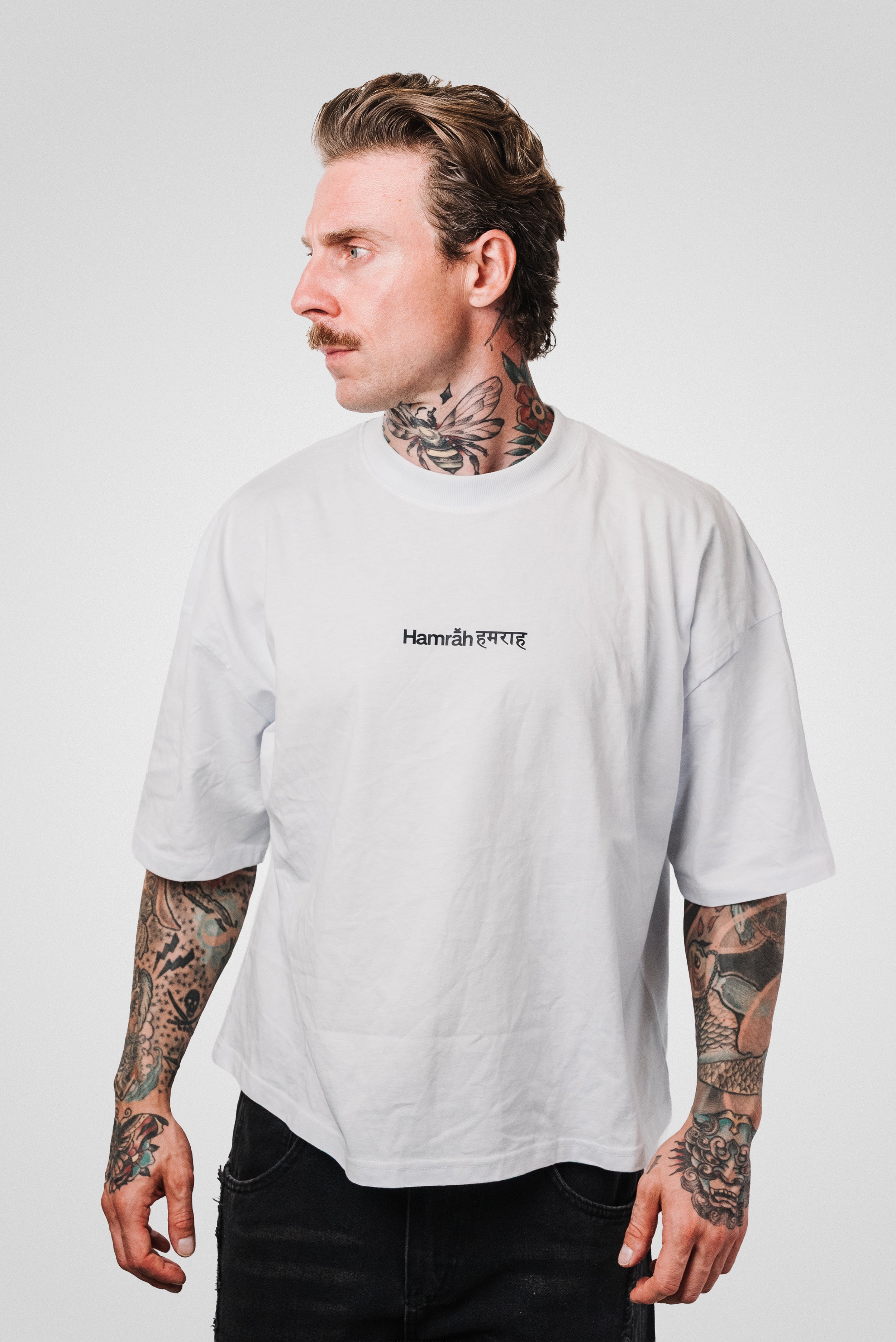 ELEPHANT WHITE TEE - Hamrah Brand