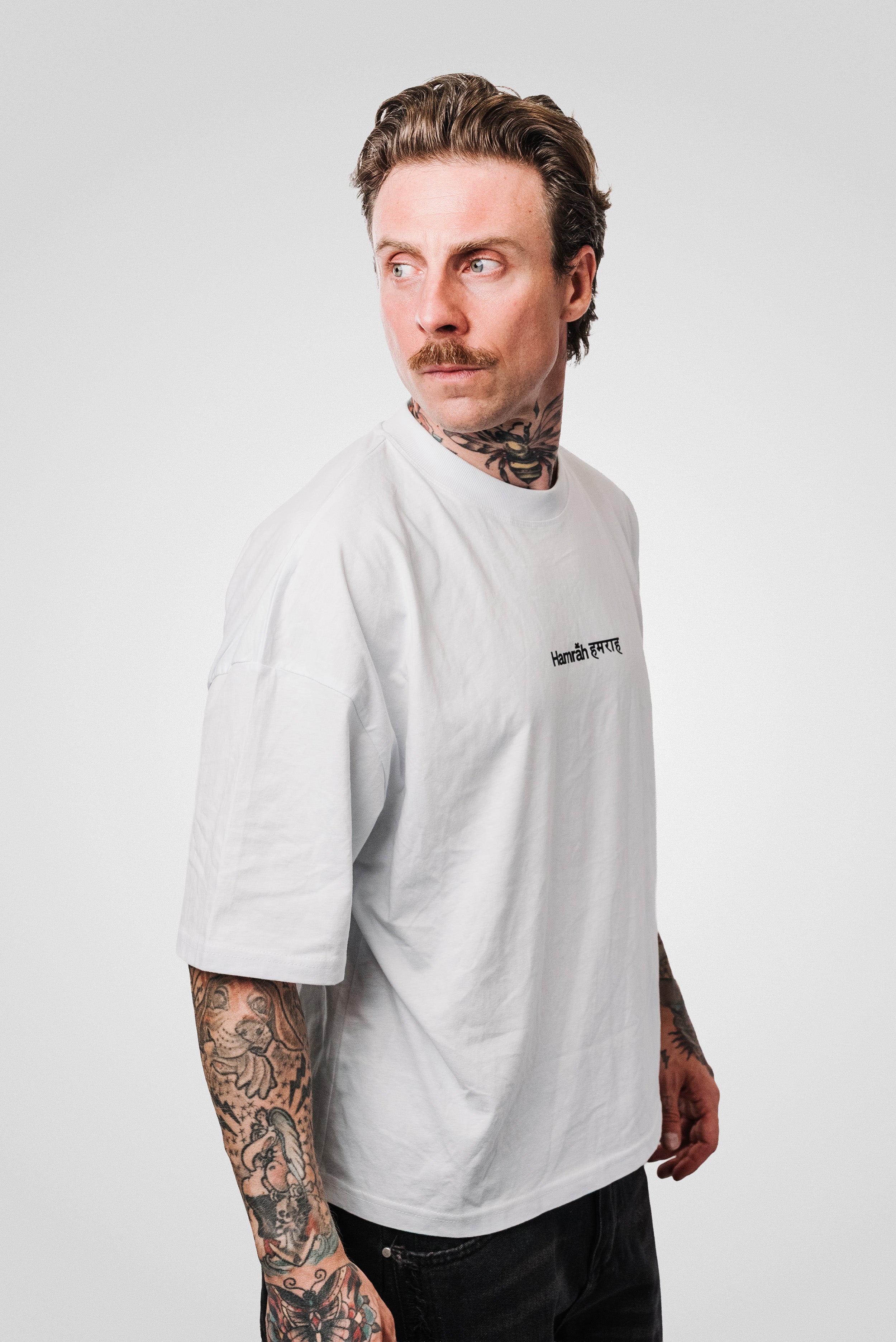 ELEPHANT WHITE TEE - Hamrah Brand