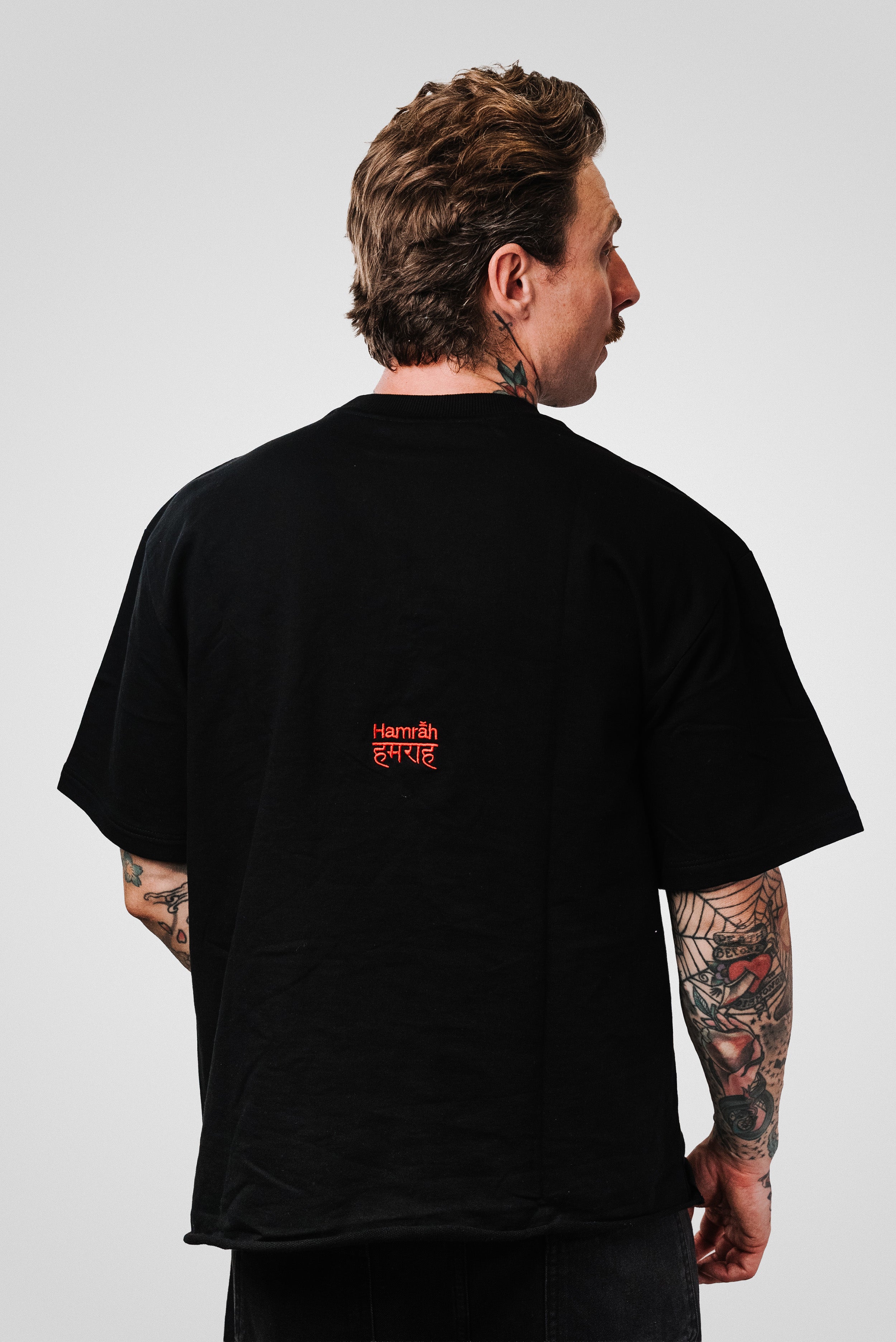 STRASS BLACK TEE - Hamrah Brand