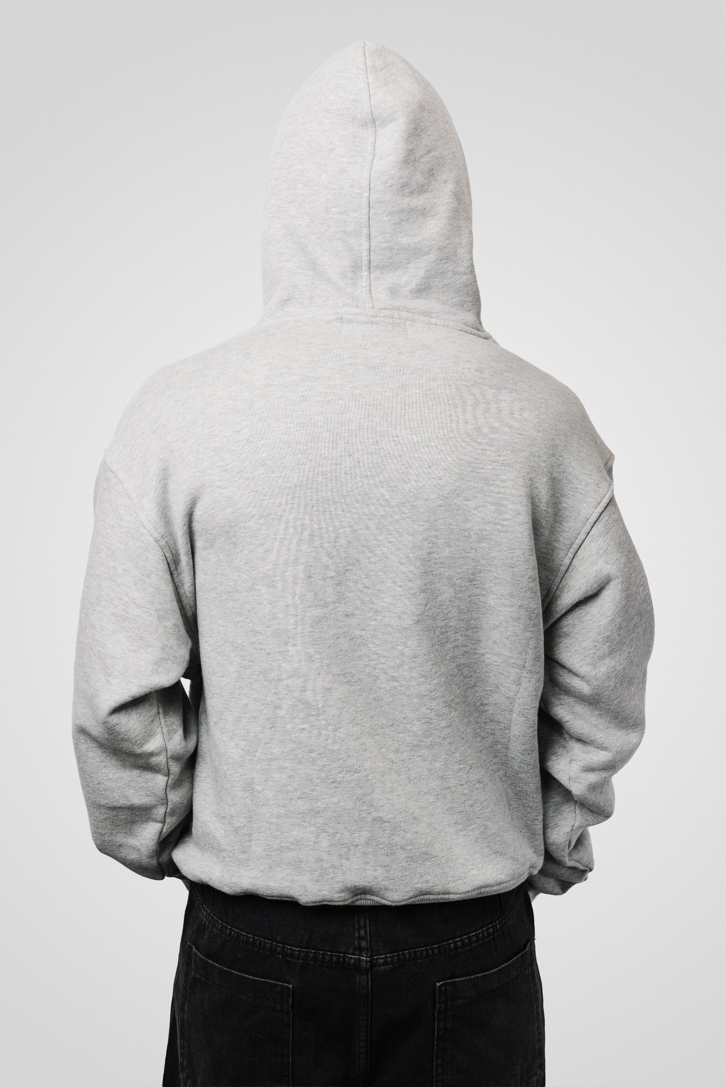 LEOPARD LOGO GREY HOODIE - TheDoubleE