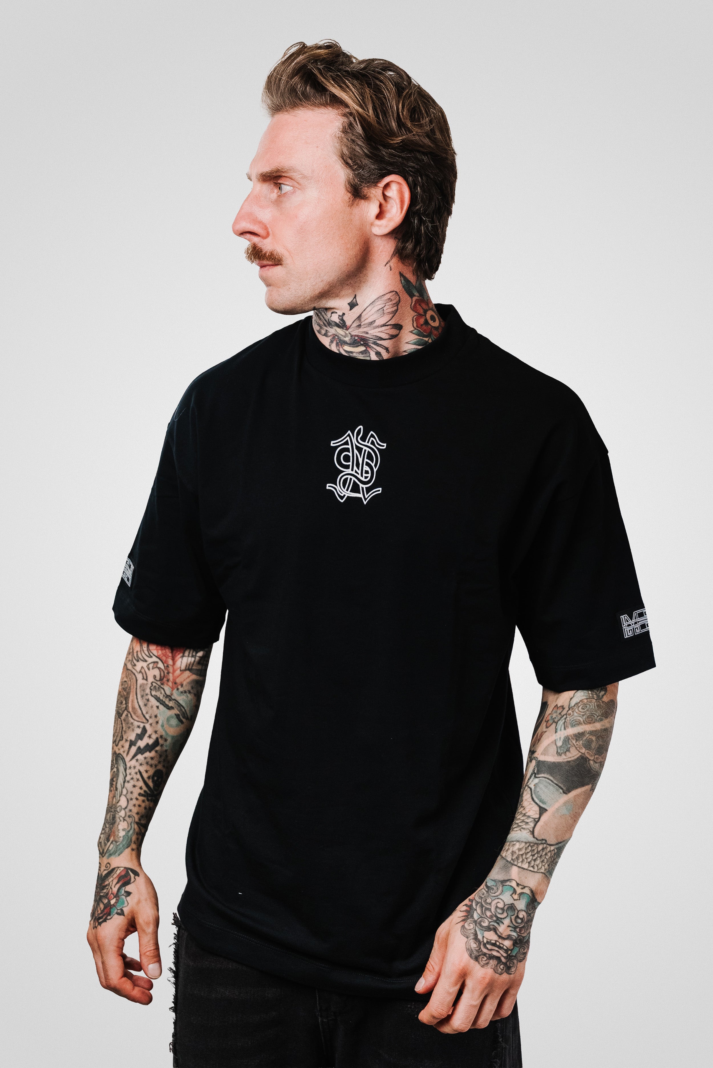 SNAKE BLACK TEE - Mon Elysee