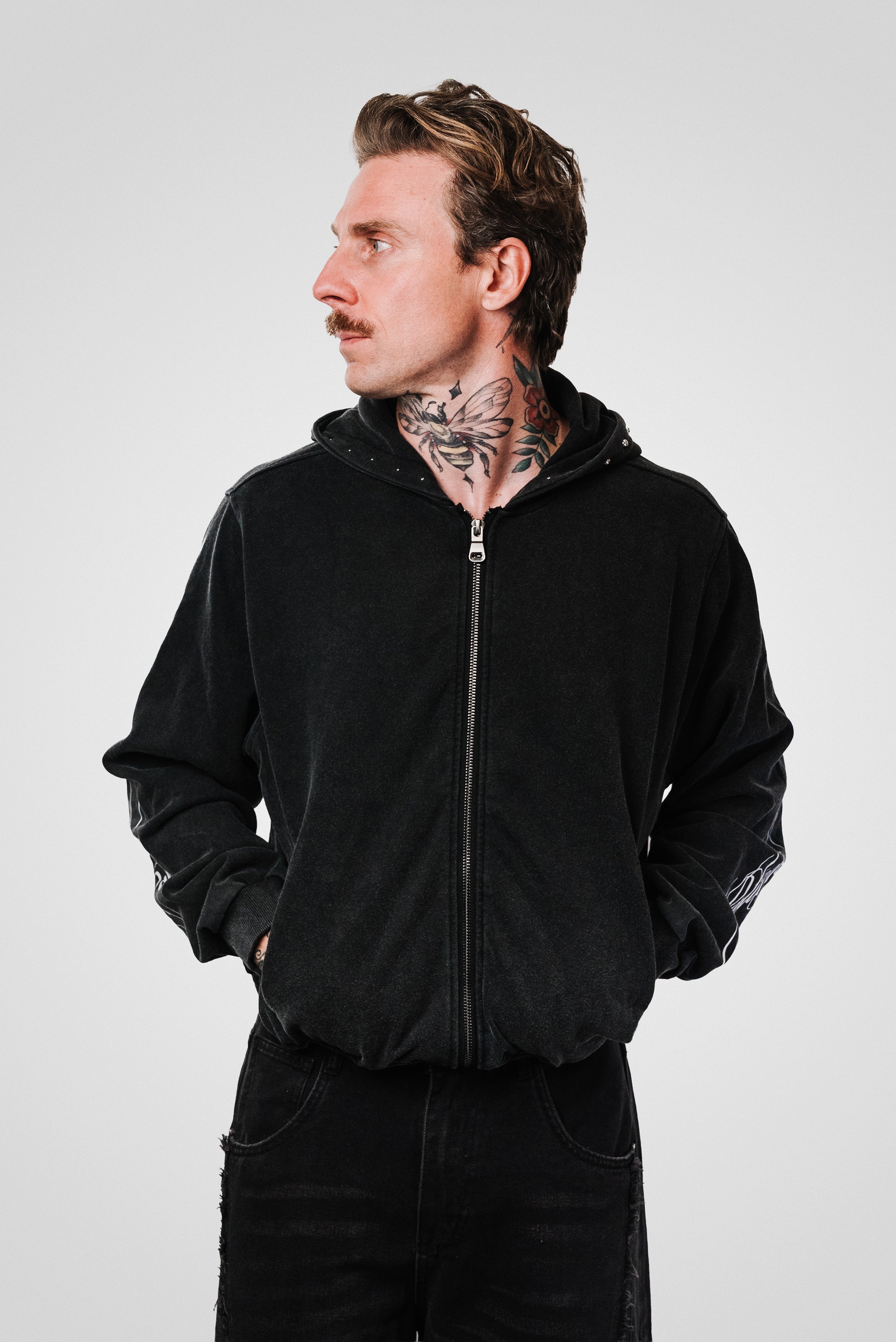 DOTS HOOD HOODIE - Shoebuya Design