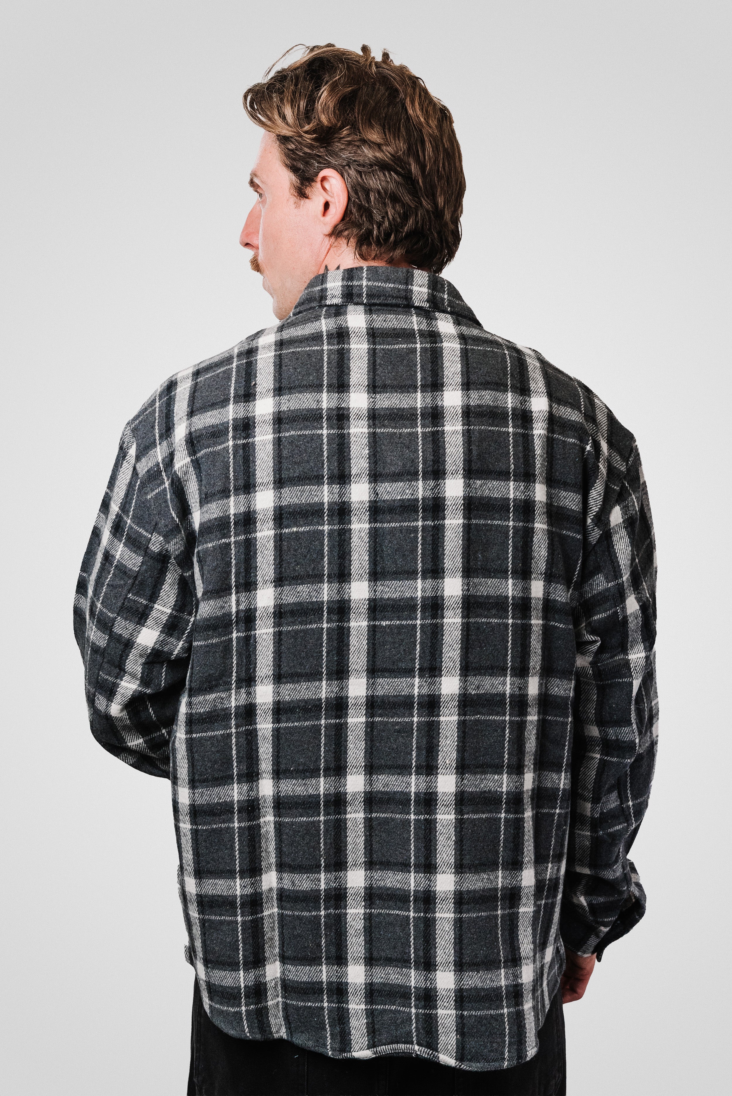 CHESS DARK GLITTER FLANELLA SHIRT SHIRT - Replacement Brand
