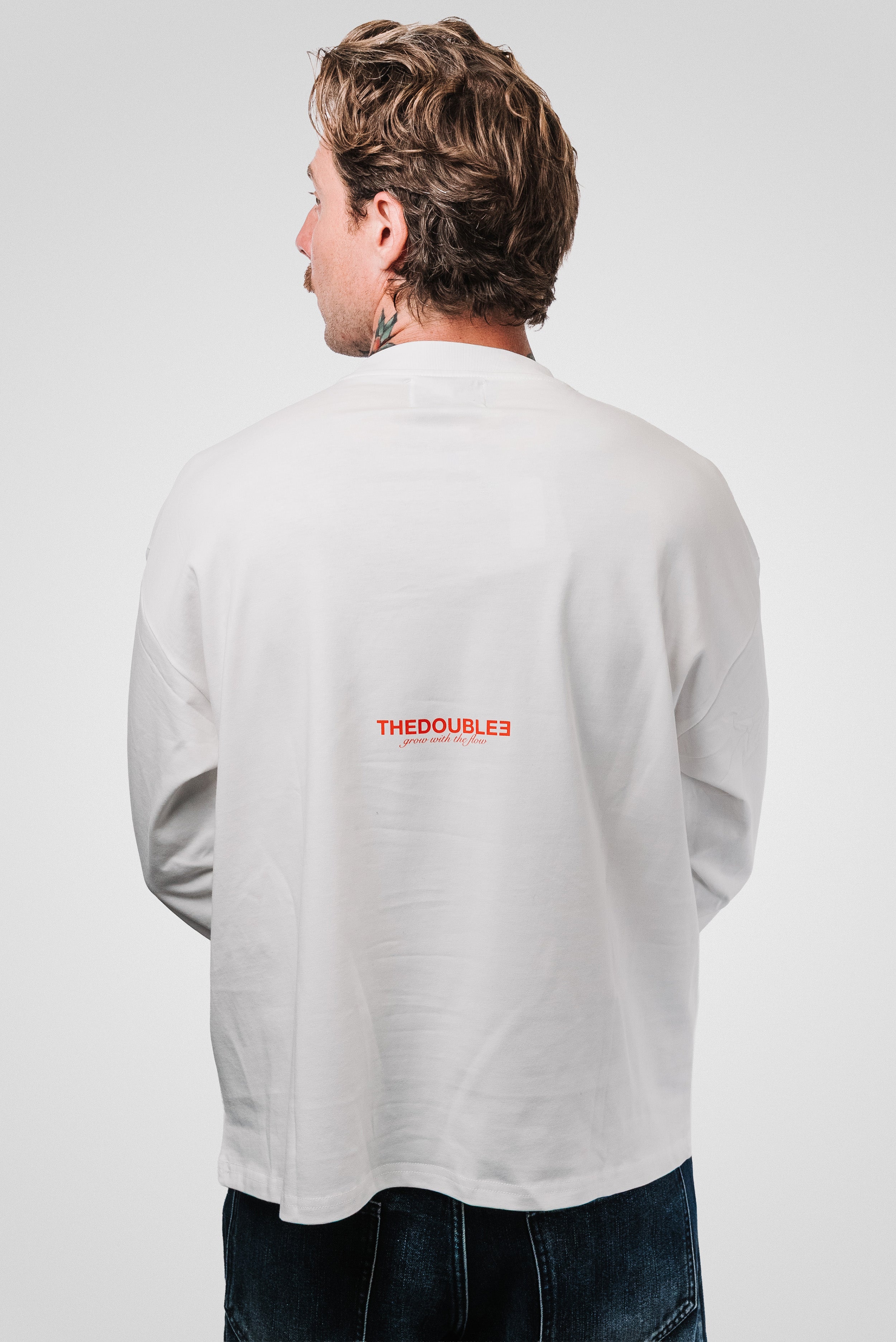 DESIRE WHITE BOXY LONGSLEEVE - TheDoubleE