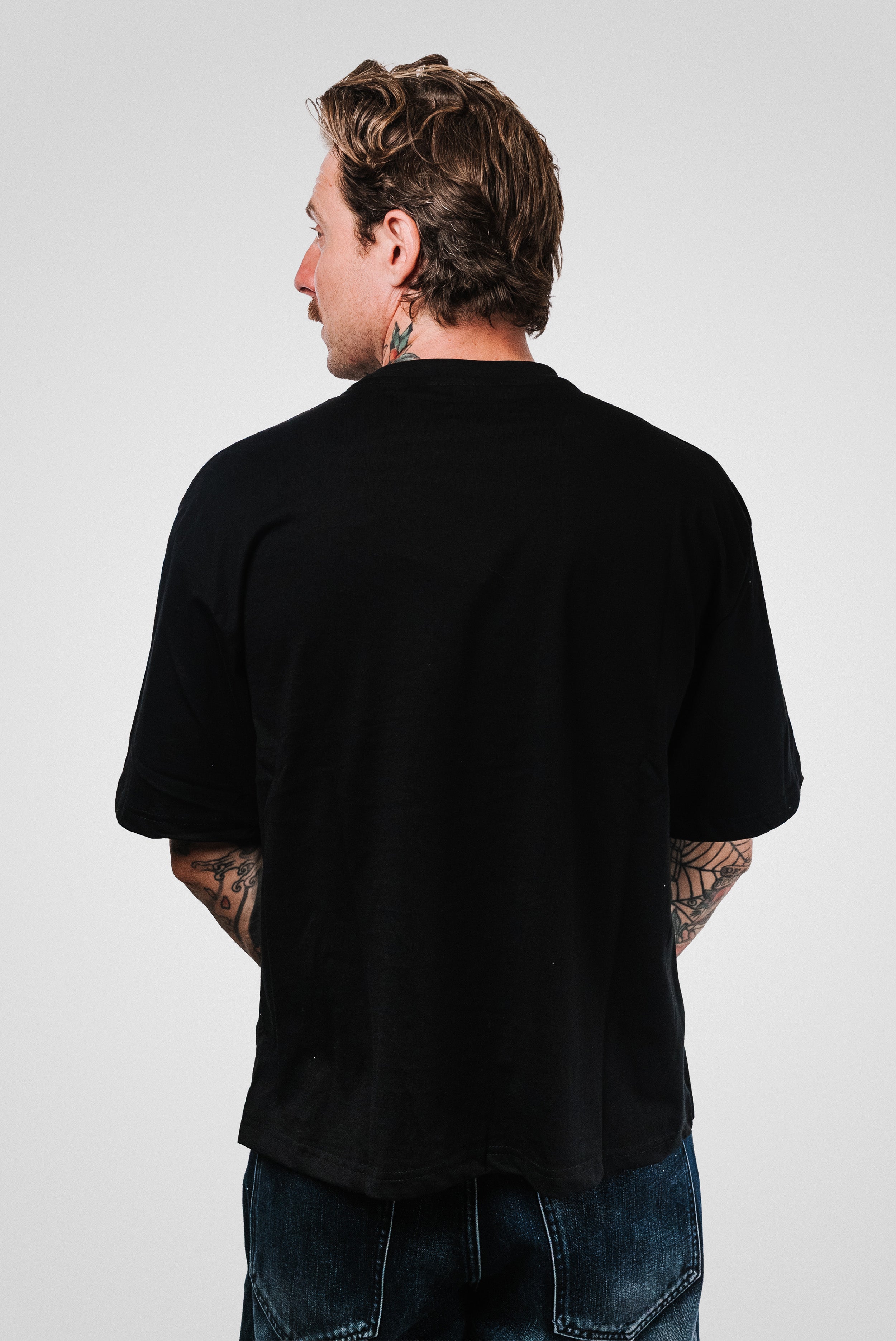 DOLLAR MOUTH BLACK TEE - Replacement Brand