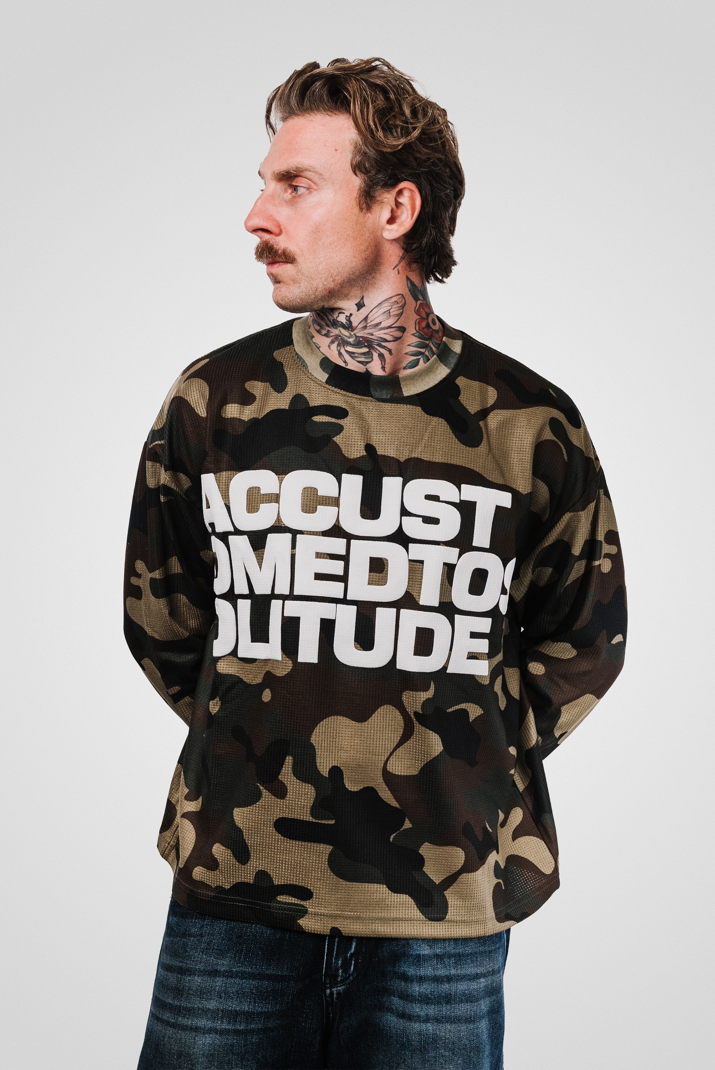 AUGUST CAMO GREEN LONGSLEEVE - Shoebuya Design