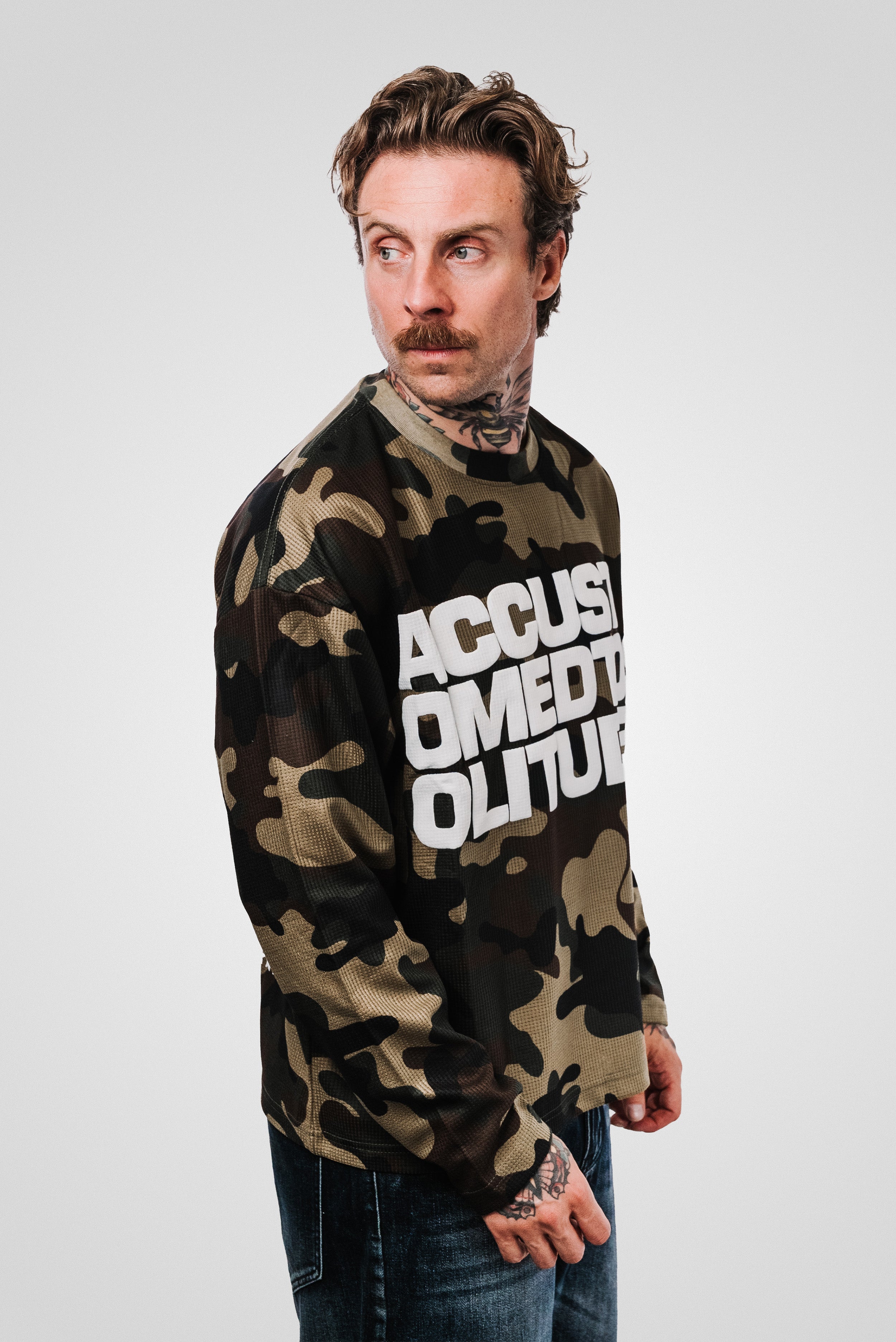 AUGUST CAMO GREEN LONGSLEEVE - Shoebuya Design