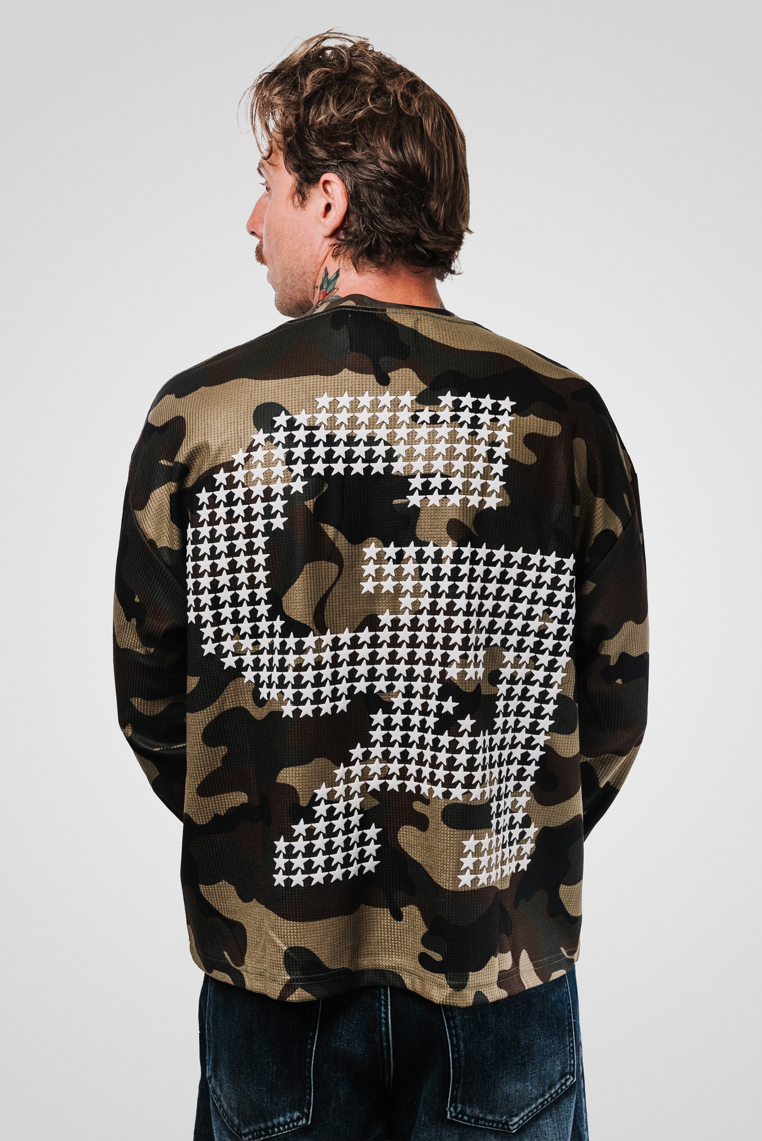 AUGUST CAMO GREEN LONGSLEEVE - Shoebuya Design