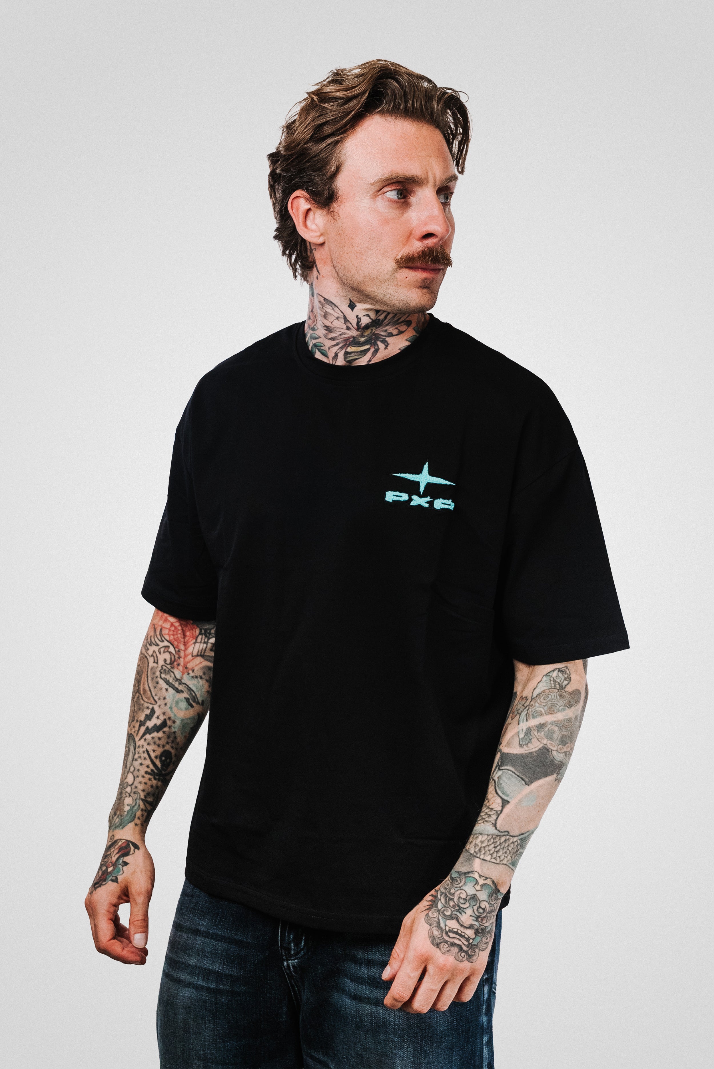 FUR TIFFANY LOGO BLACK TEE - PXP Brand