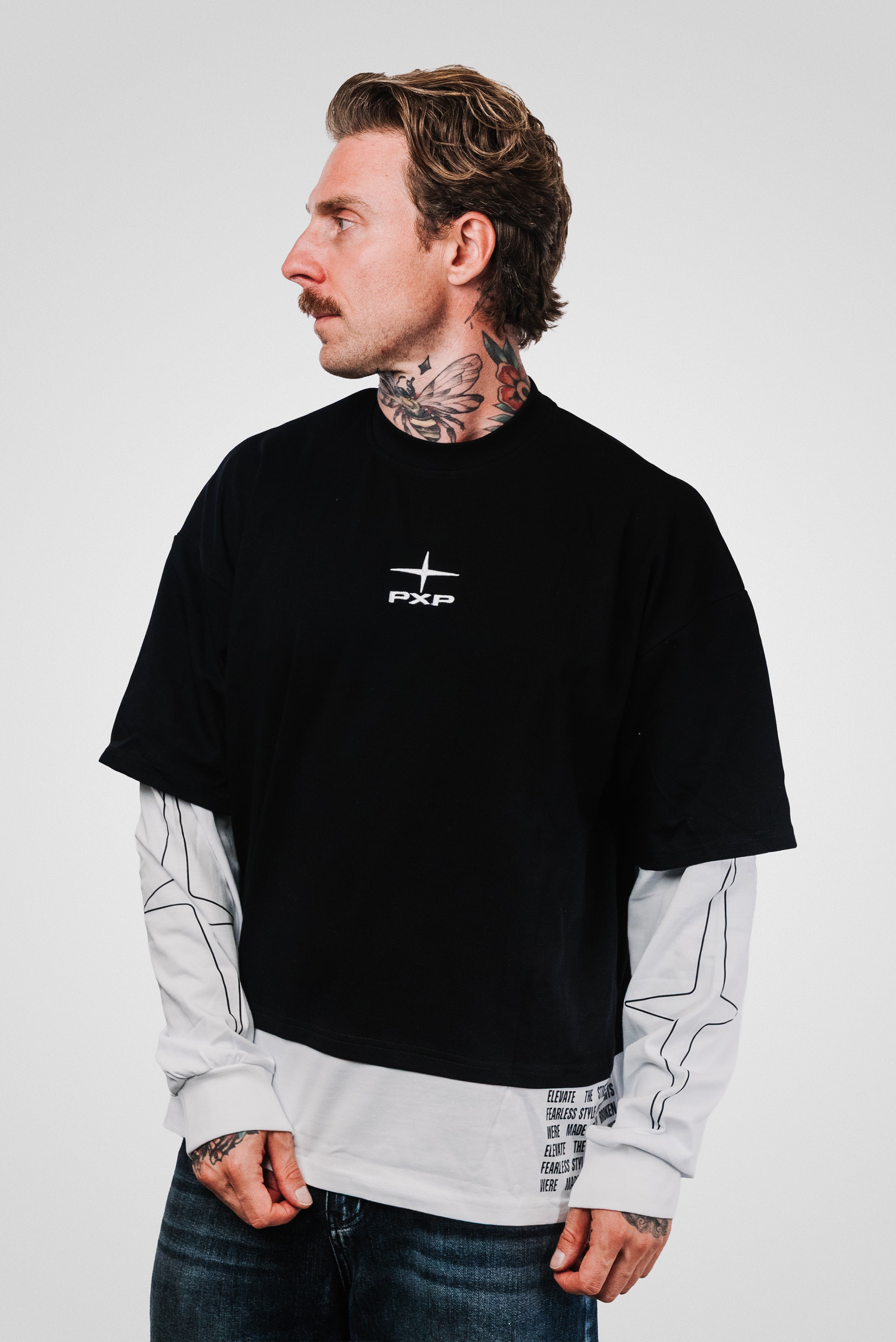 CHANGE THE GAME DOUBLE BLACK LONGSLEEVE - PXP Brand