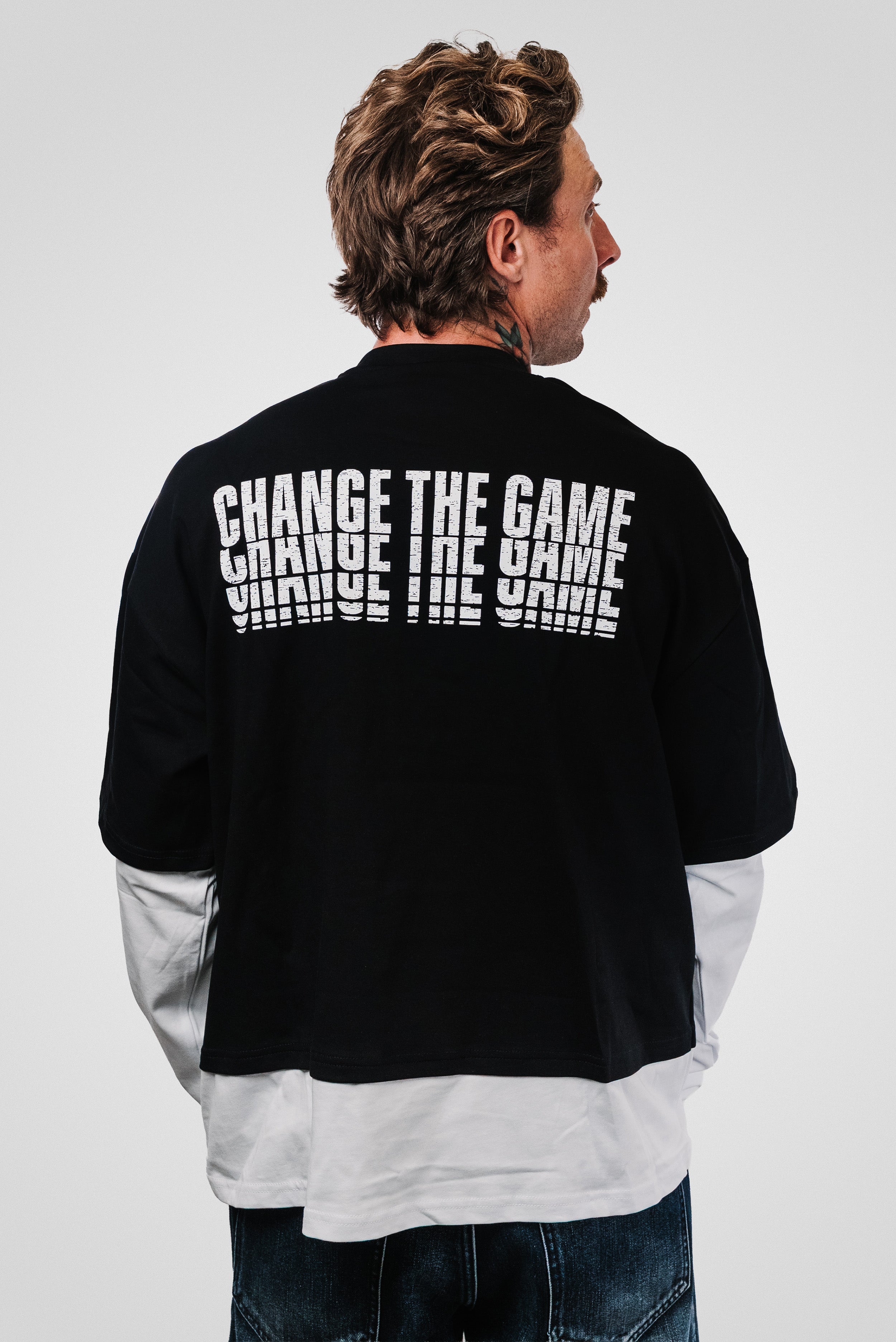 CHANGE THE GAME DOUBLE BLACK LONGSLEEVE - PXP Brand