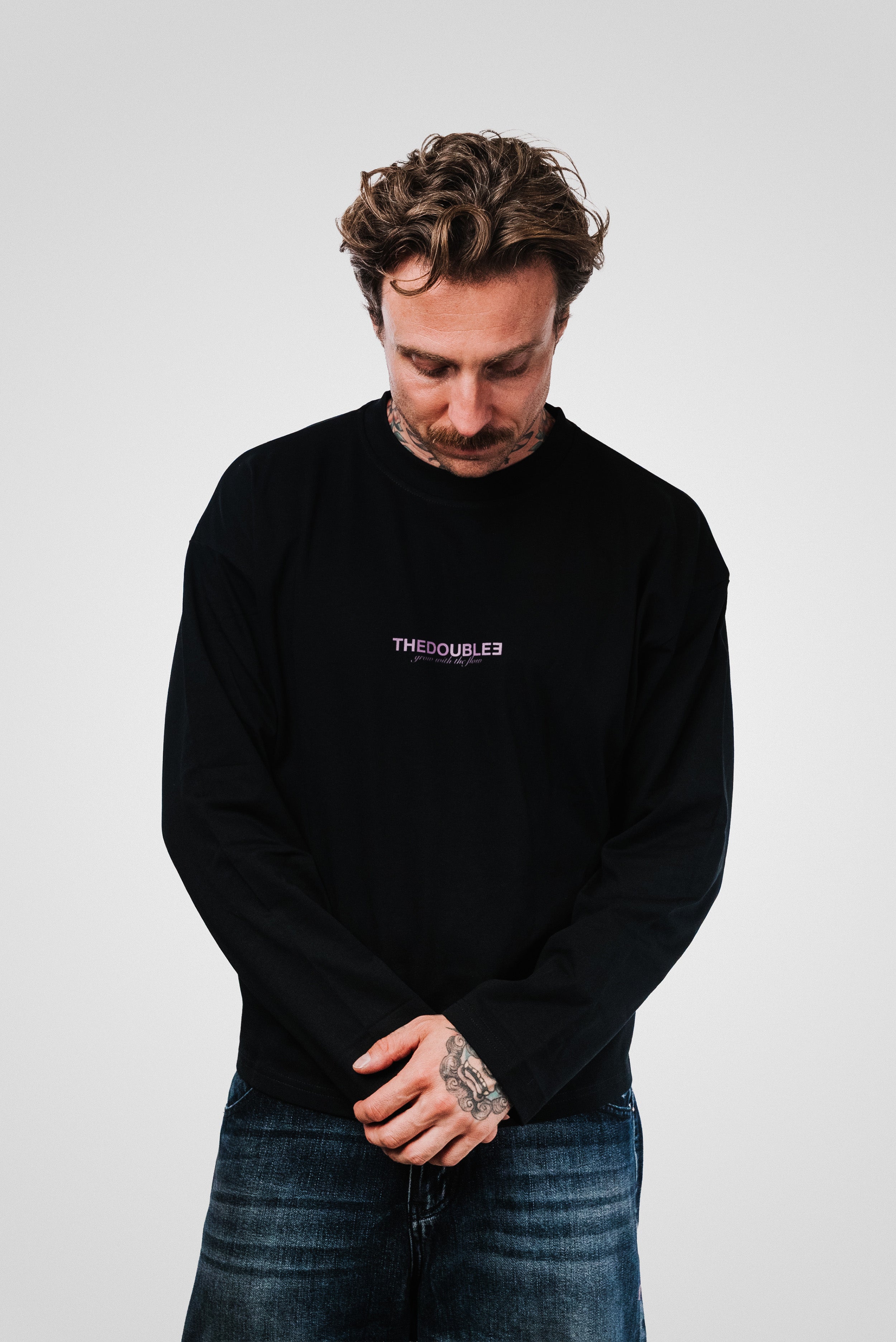 HOT AND TALKING BLACK BOXY LONGSLEEVE - TheDoubleE