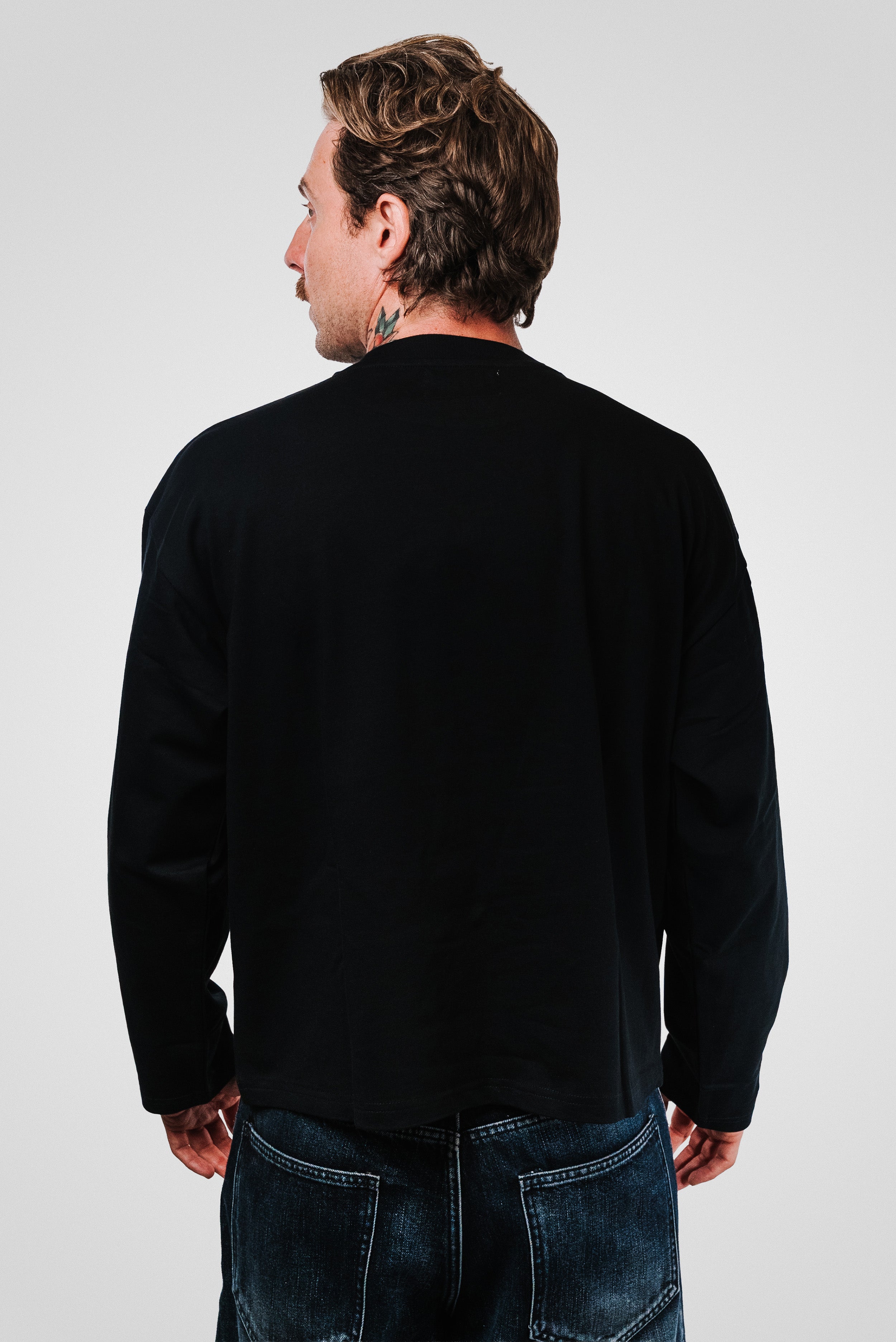 PINK CAMO BLACK BOXY LONGSLEEVE - TheDoubleE
