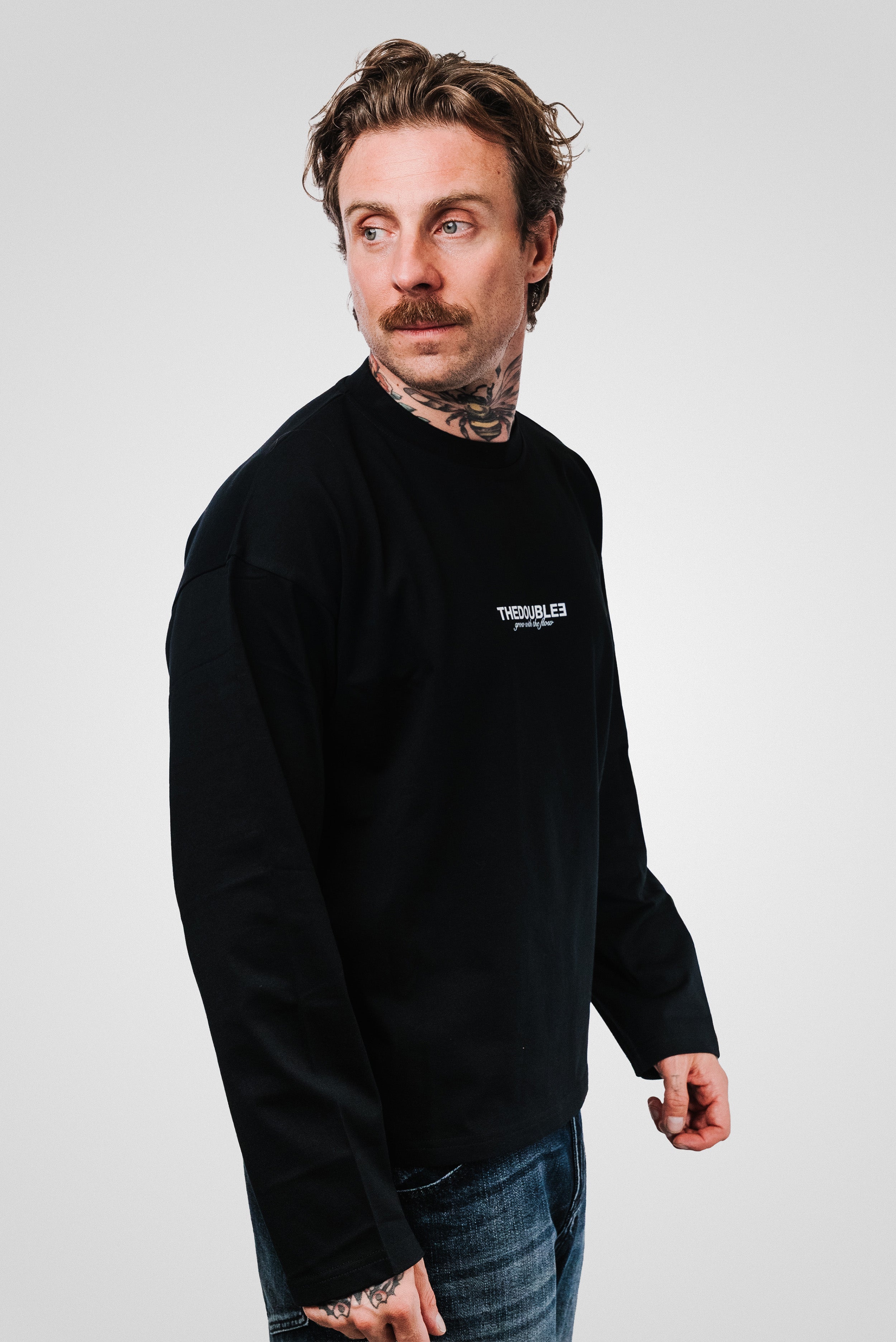 YOU'LL NEVER KNOW BLACK BOXY LONGSLEEVE - TheDoubleE