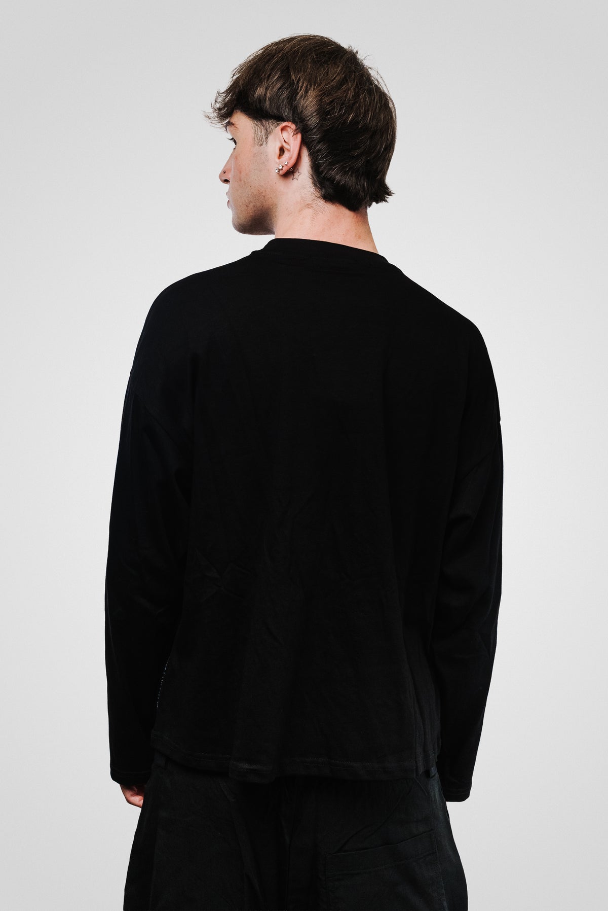 OCTOPUS GLITTER BLACK BOXY LONGSLEEVE - Replacement Brand