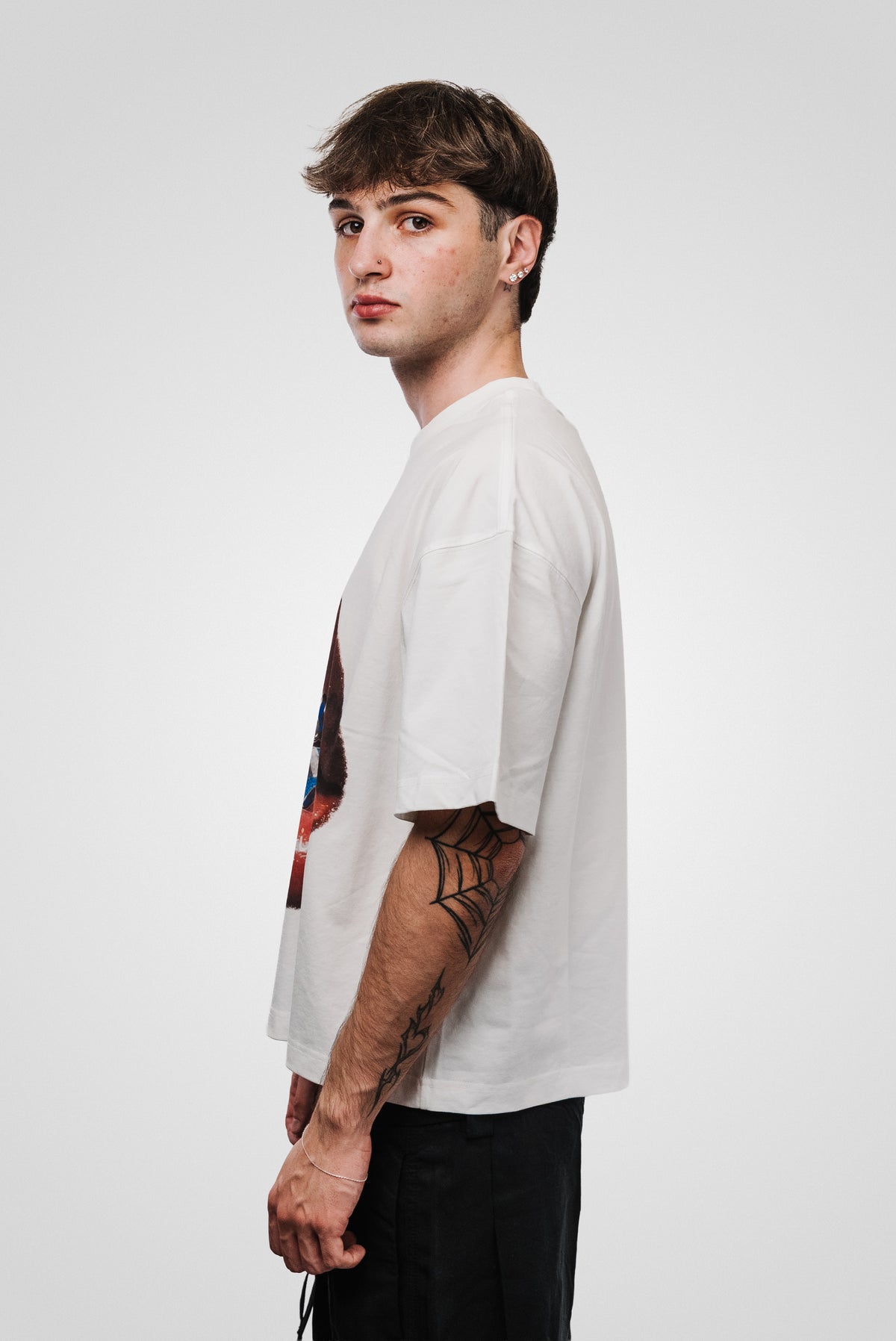 LIPGLOSS MOUTH WHITE TEE - Noissey Brand