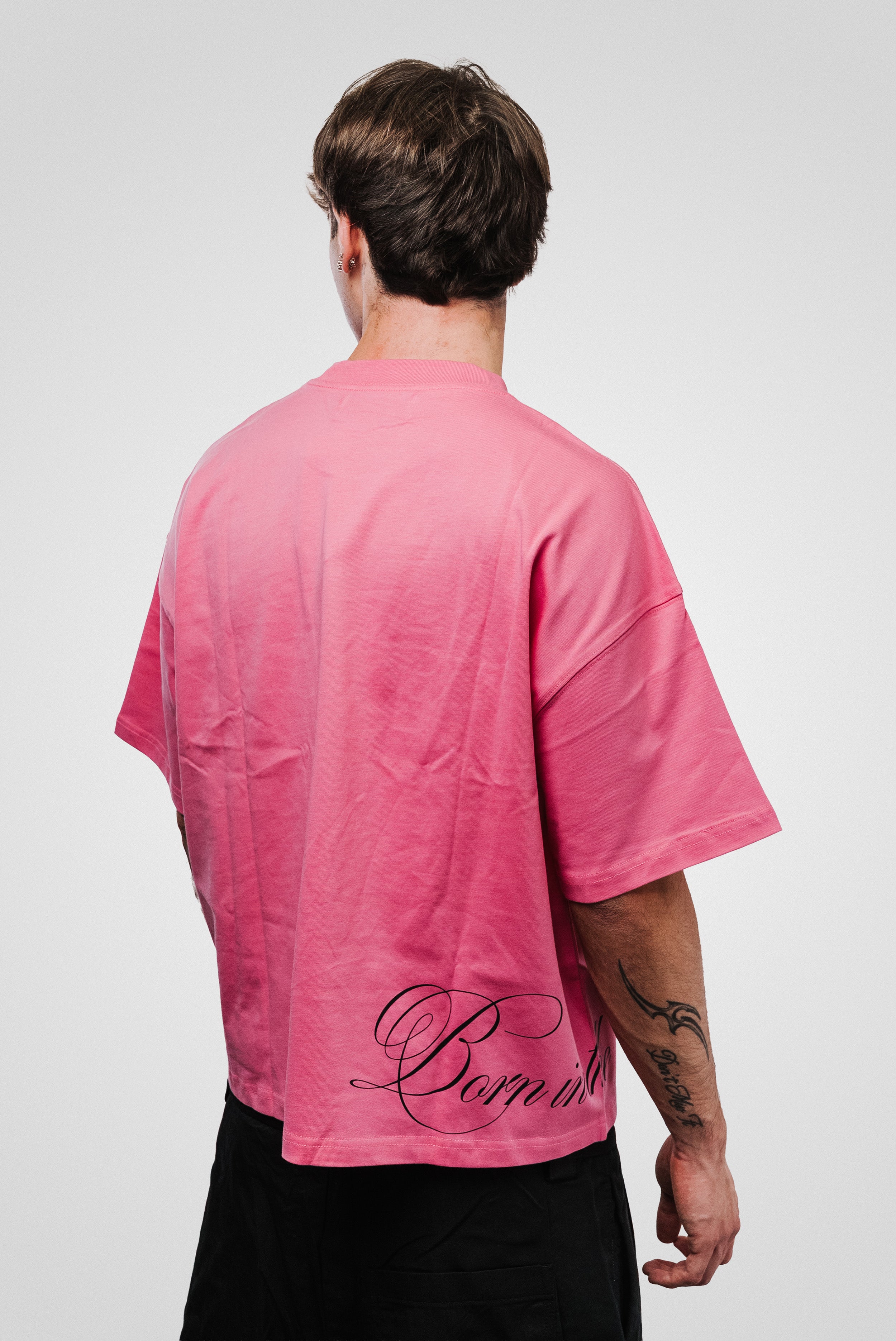 IN THE WILD PINK BOXY TEE- TheDoubleE
