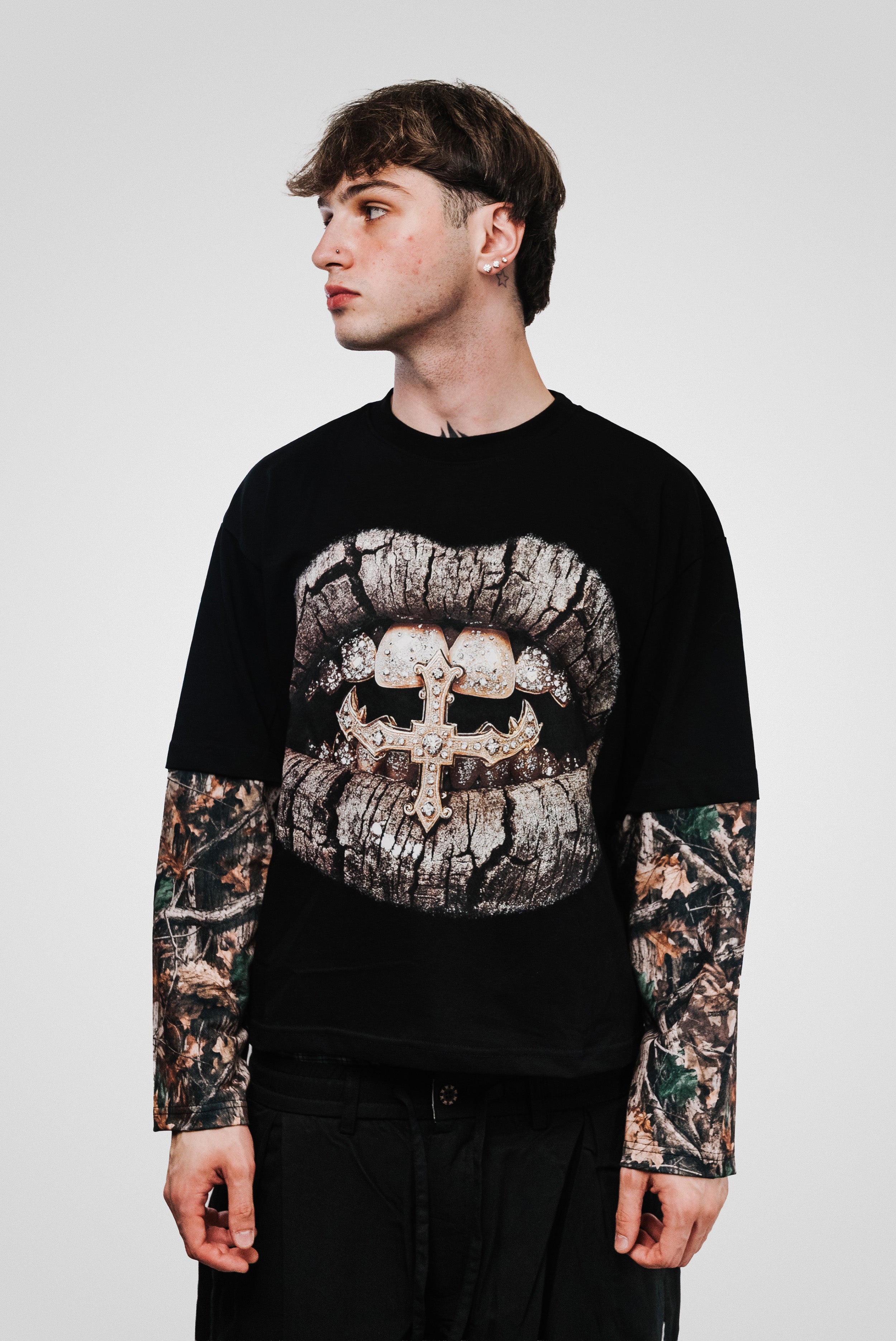 MOUTH FOREST SLEEVE BLACK LONGSLEEVE - Replacement Brand