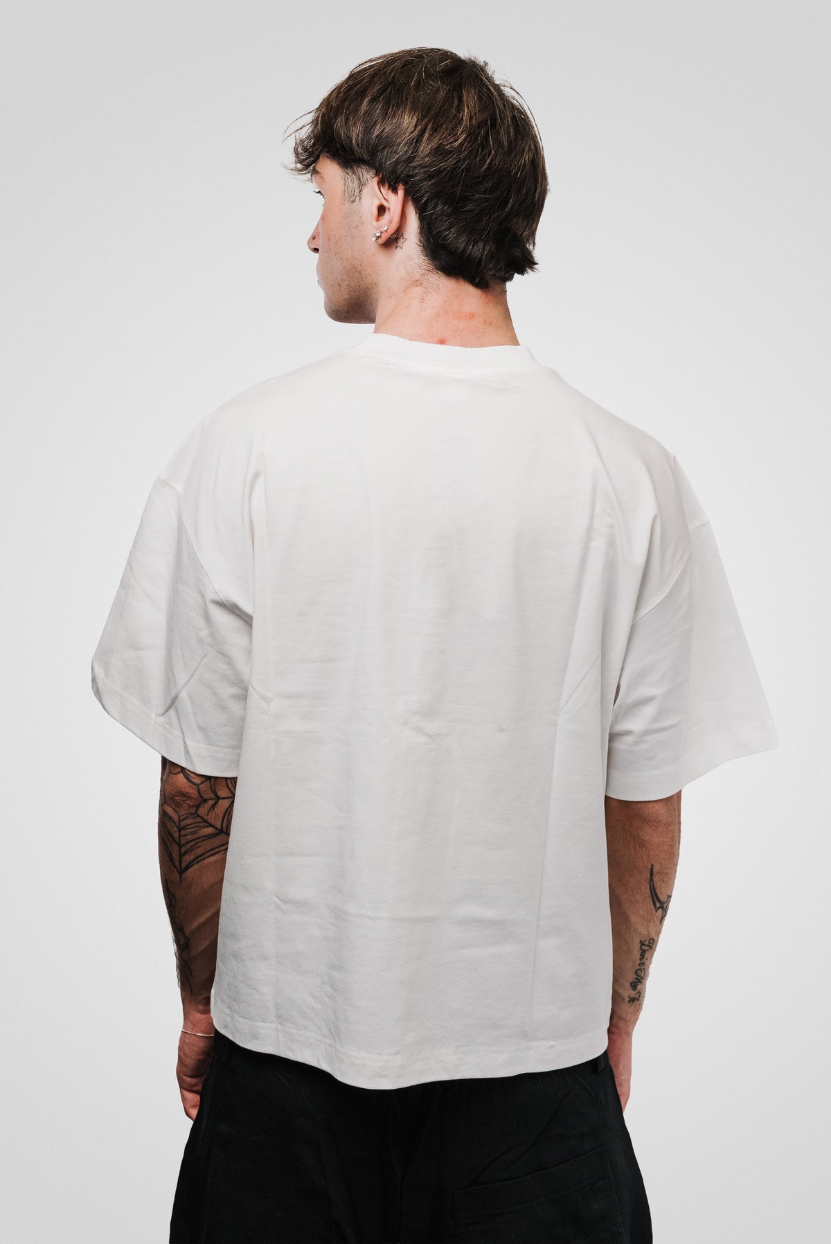 GOLD EYE MOUTH WHITE TEE - Noissey Brand