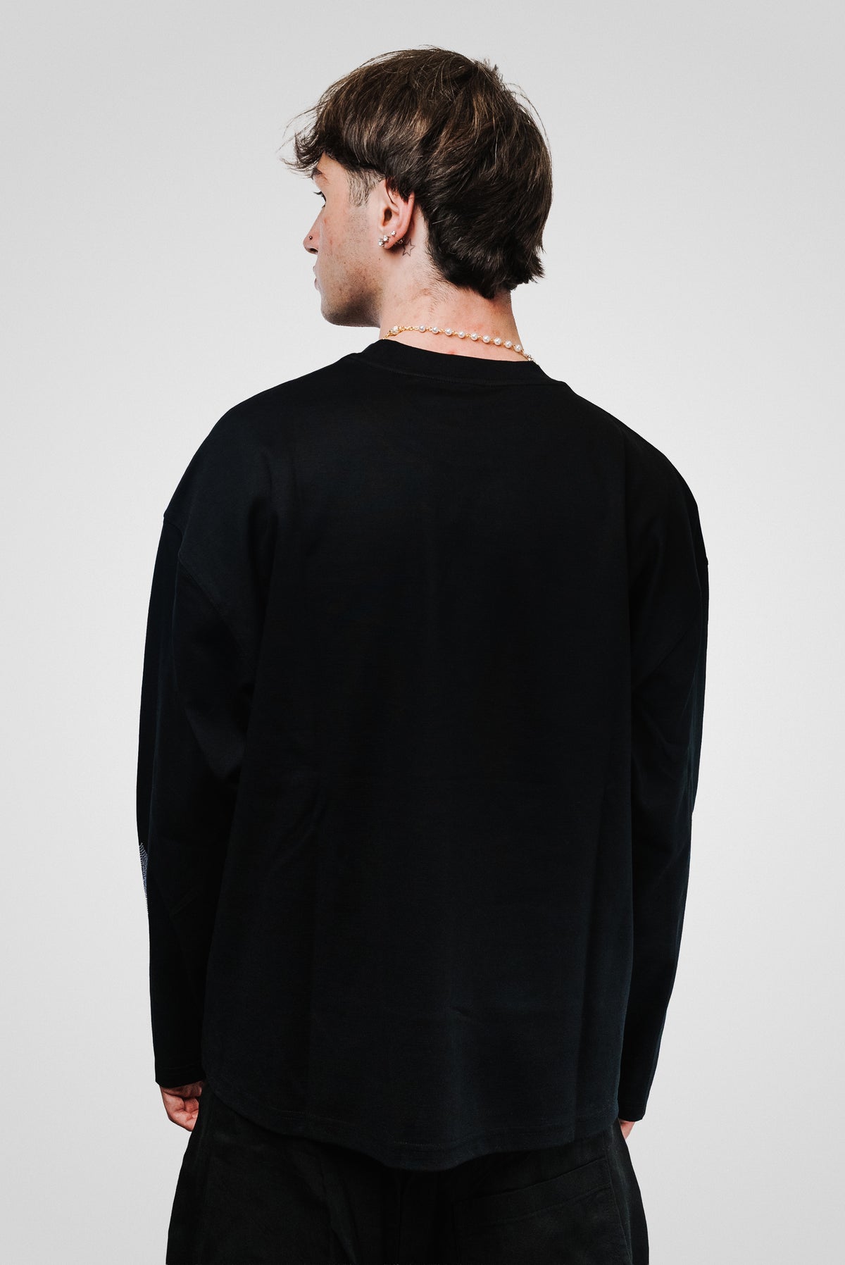 DOLLAR RING BLACK BOXY LONGSLEEVE - Noissey Brand