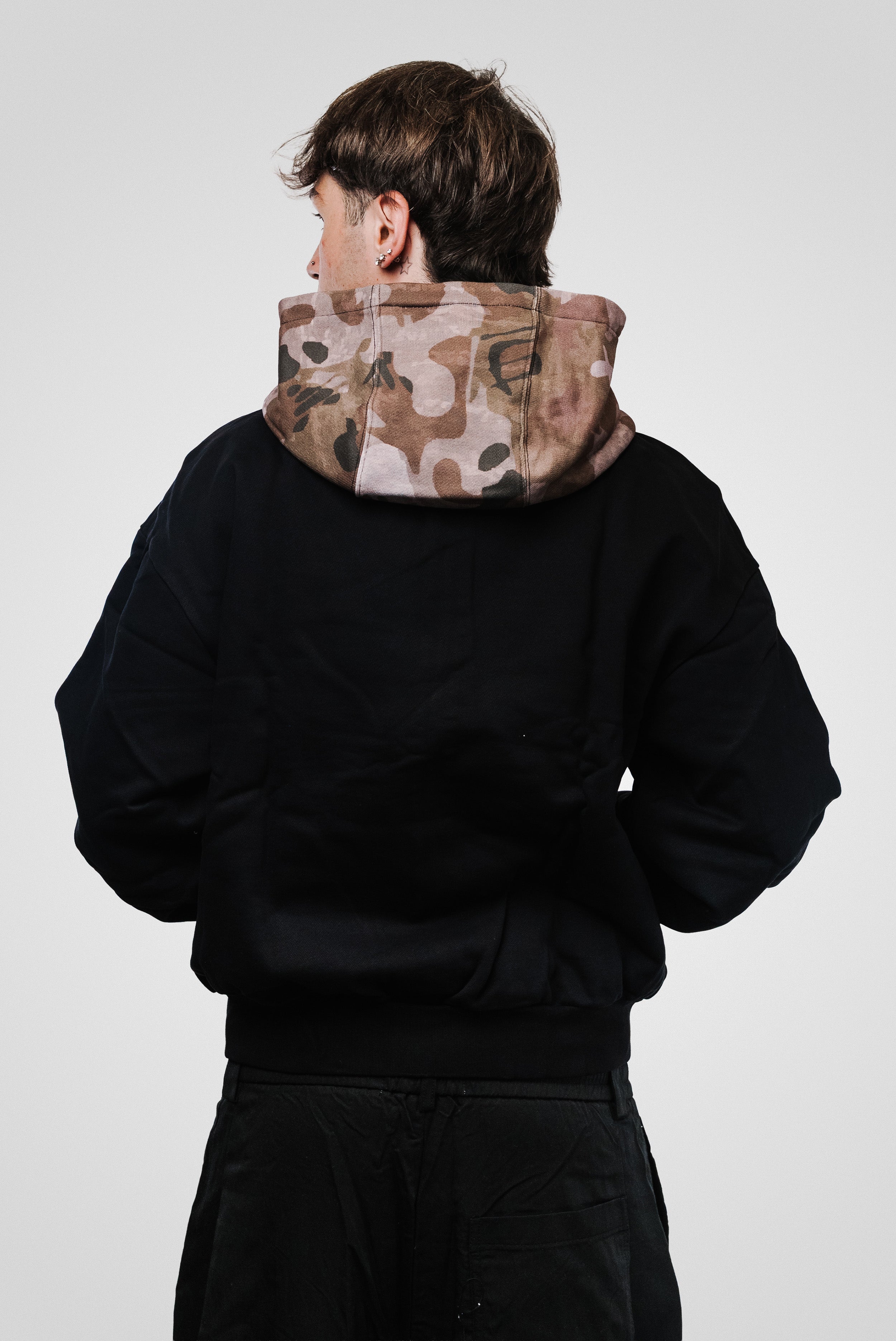 CAMO HEAVY ZIP HOODIE - Lost Boys