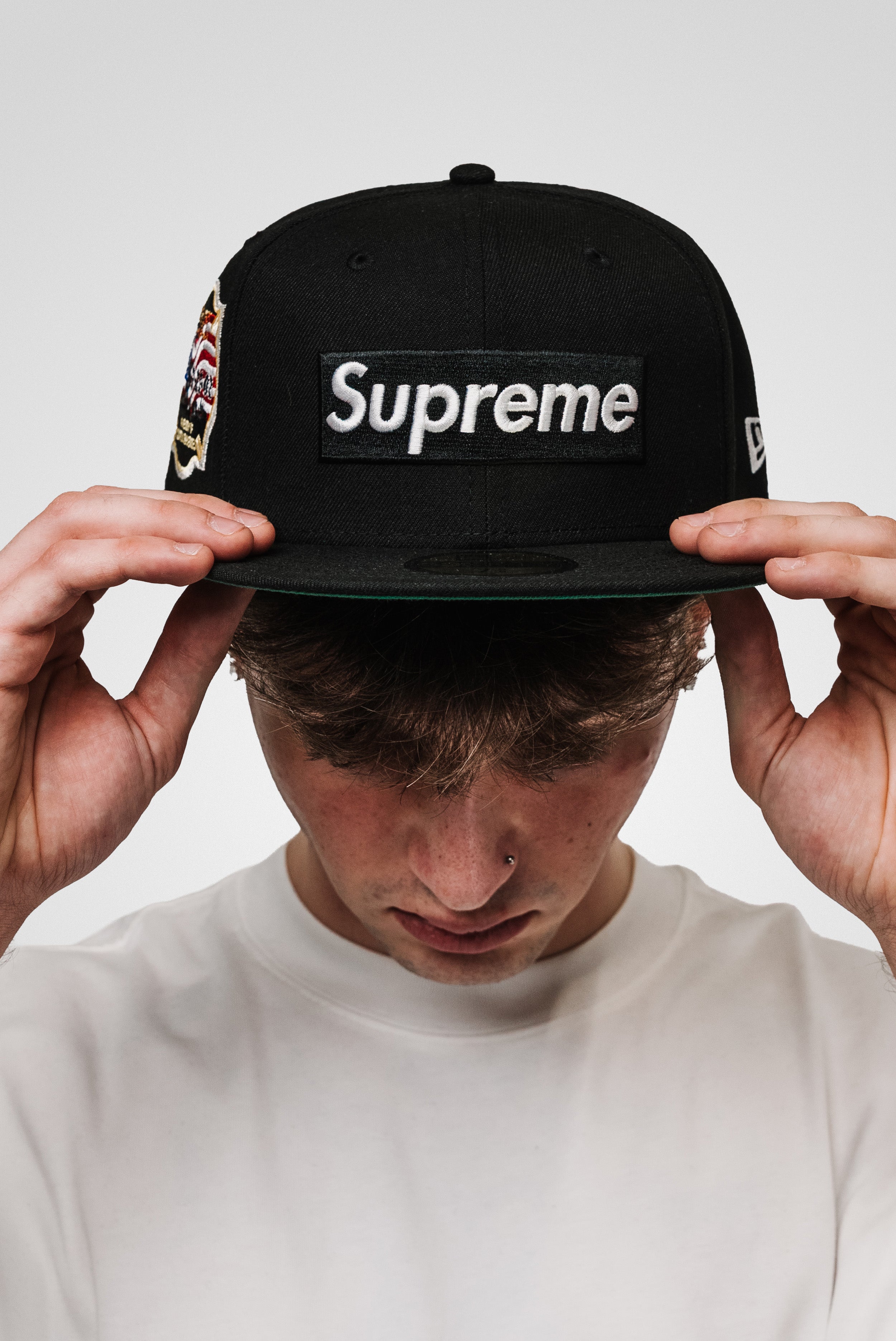 SUPREME BOX LOGO CAP AMERICAN RDNY PATCH