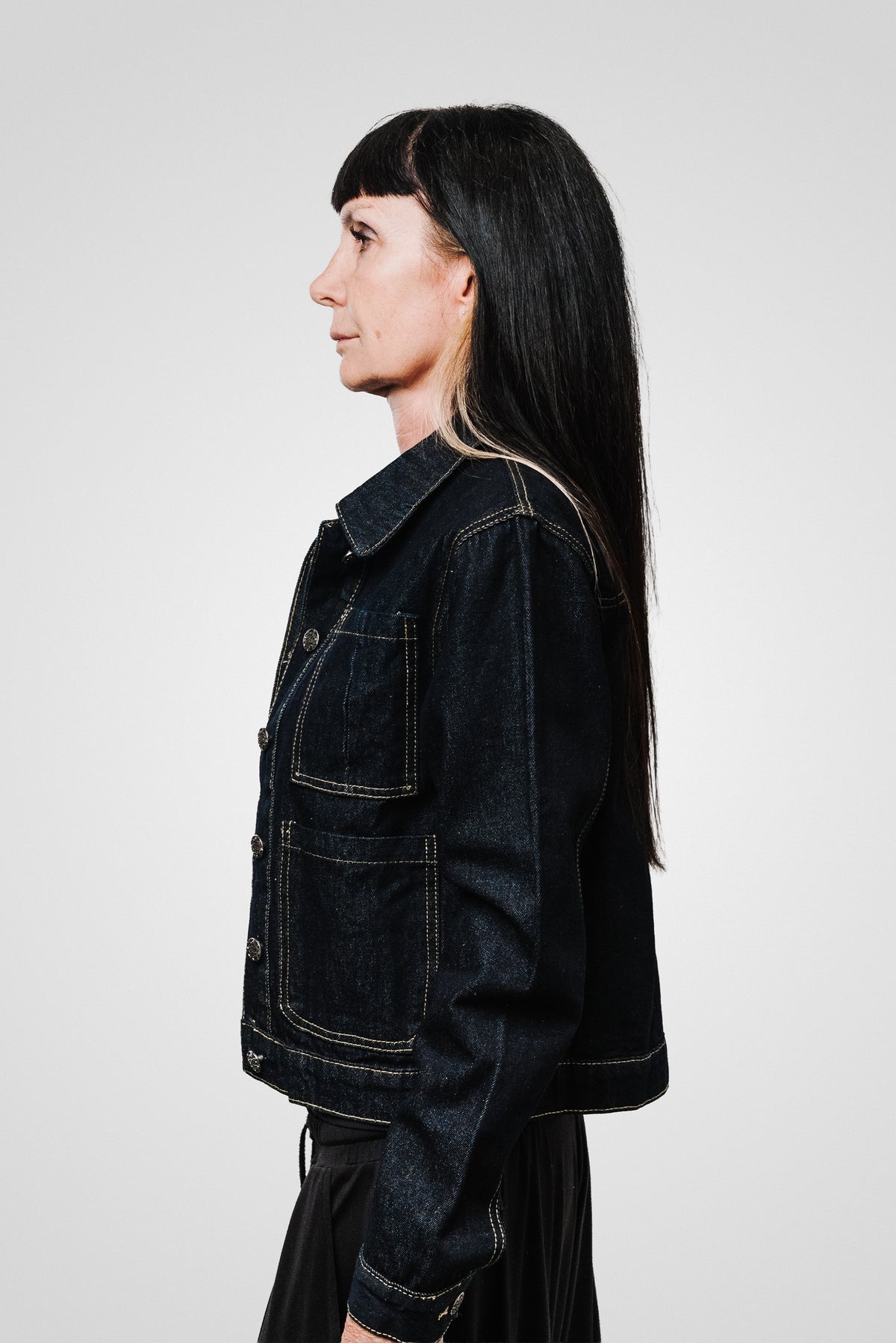 WOMEN DENIM LUXURY JACKET - Shoebuya Design