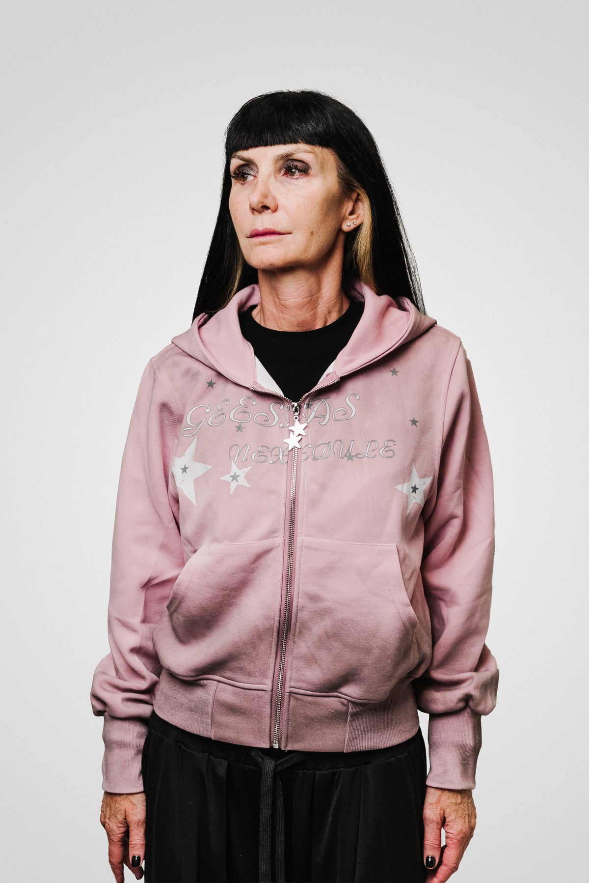 PINK GESSAS STAR WOMEN HOODIE - Shoebuya Design
