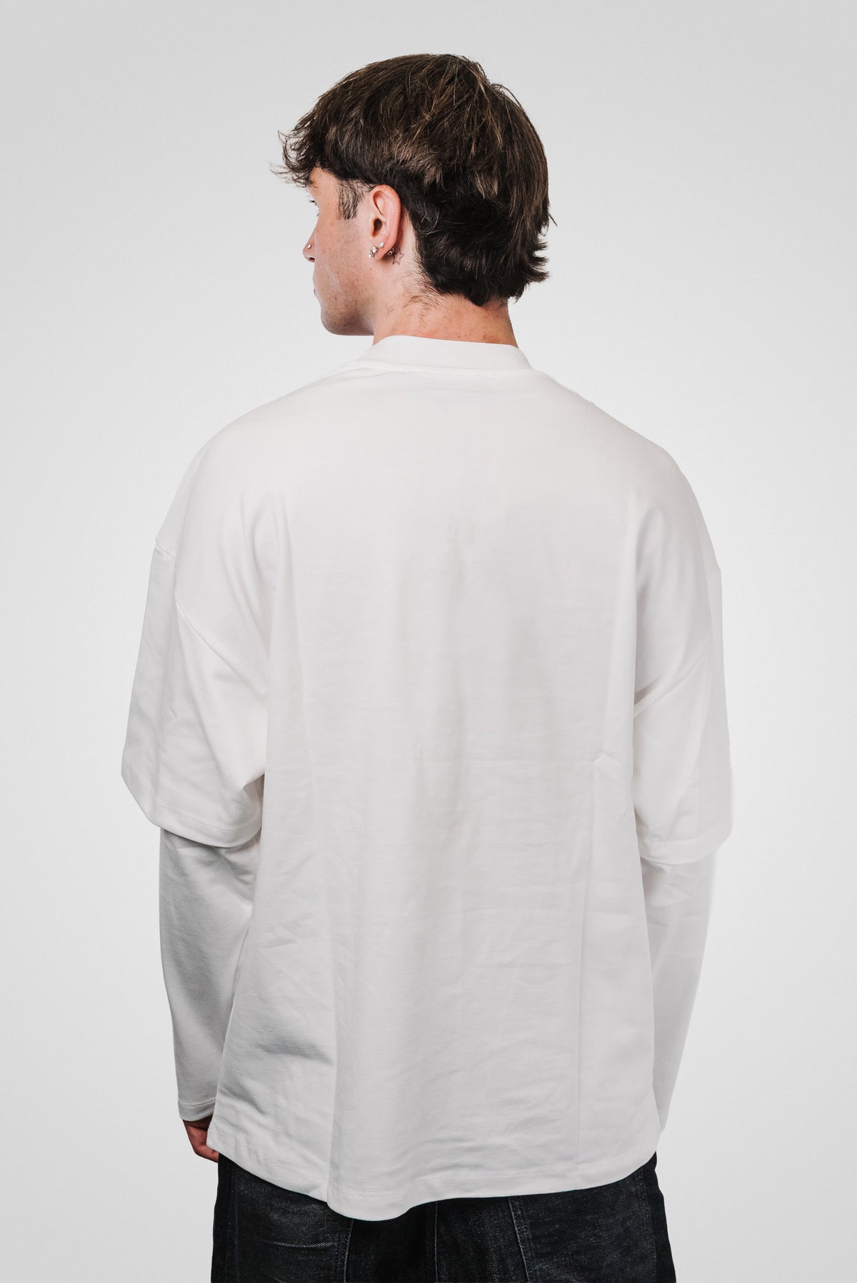BLANKS DOUBLE LONGSLEEVE WHITE - Replacement Brand
