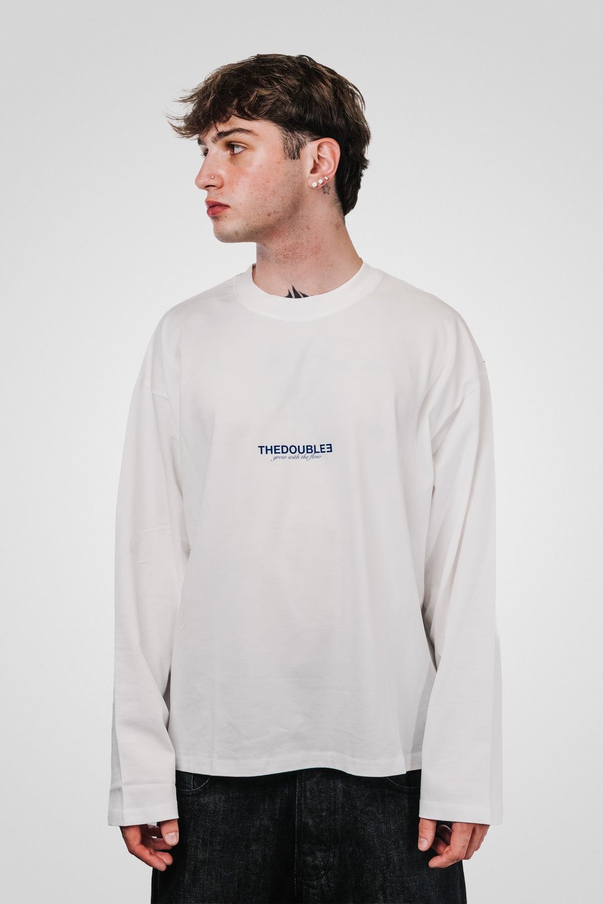 FORGET WHITE BOXY LONGSLEEVE - TheDoubleE