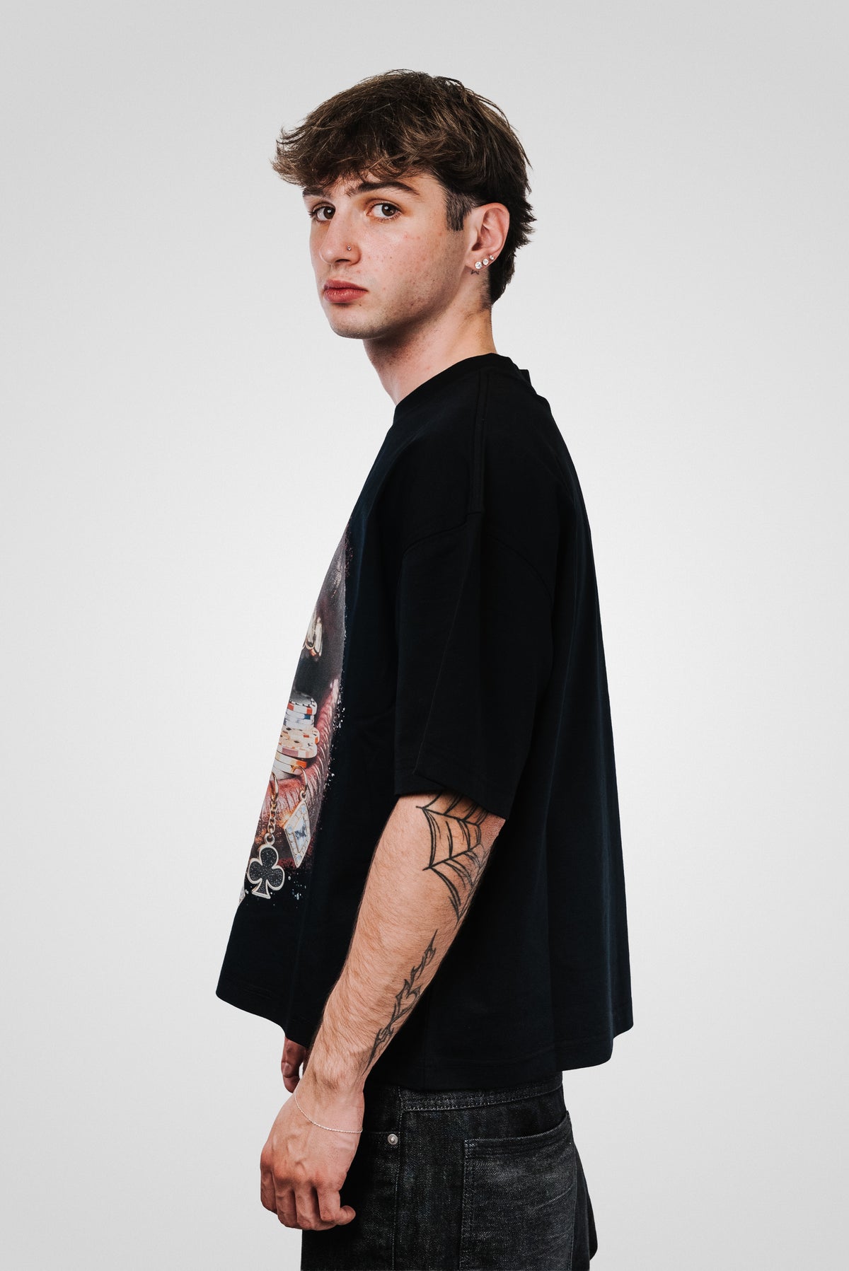 POKER MOUTH BLACK TEE - Noissey Brand