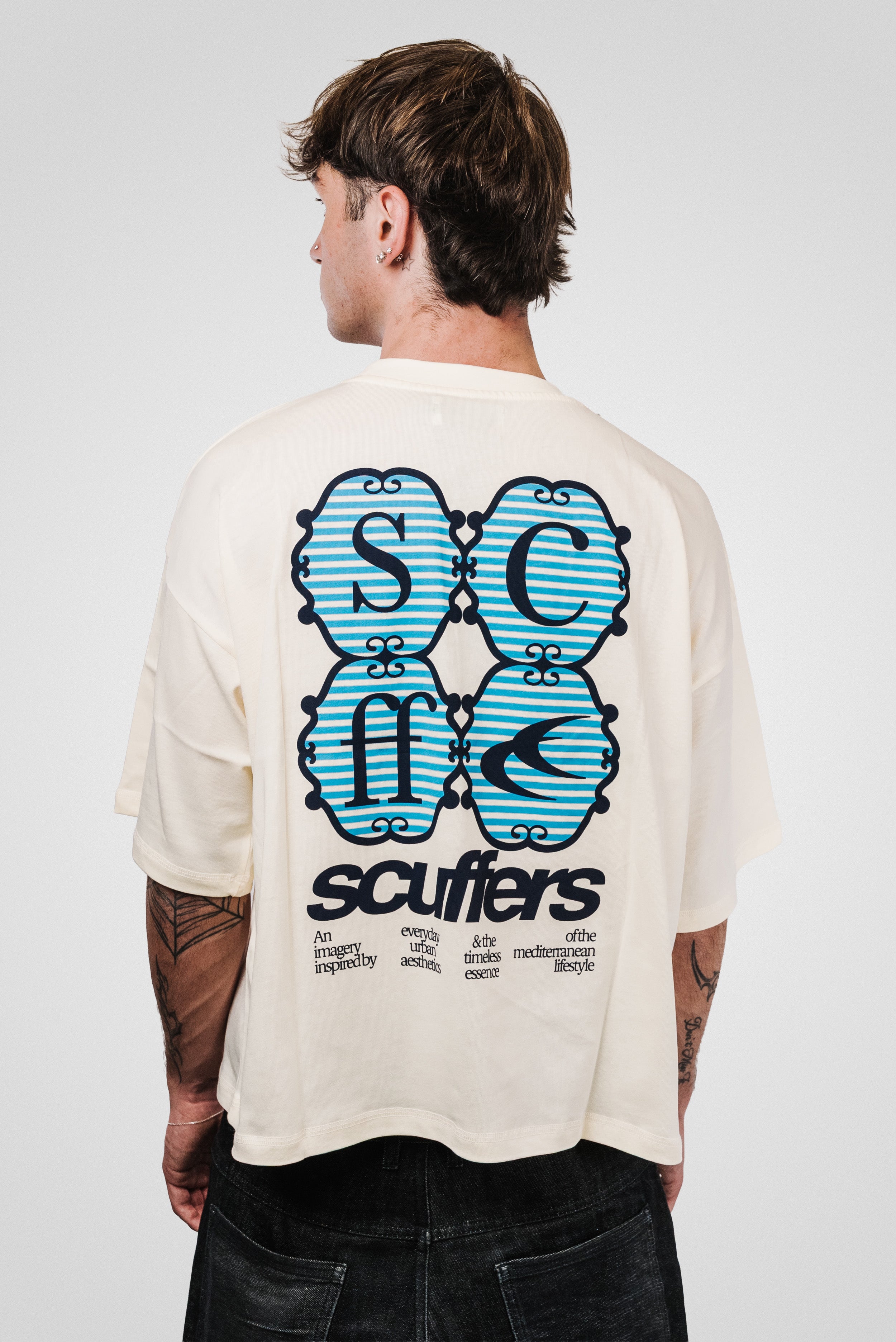 BARCELONA ECRU T-SHIRT - SCUFFERS