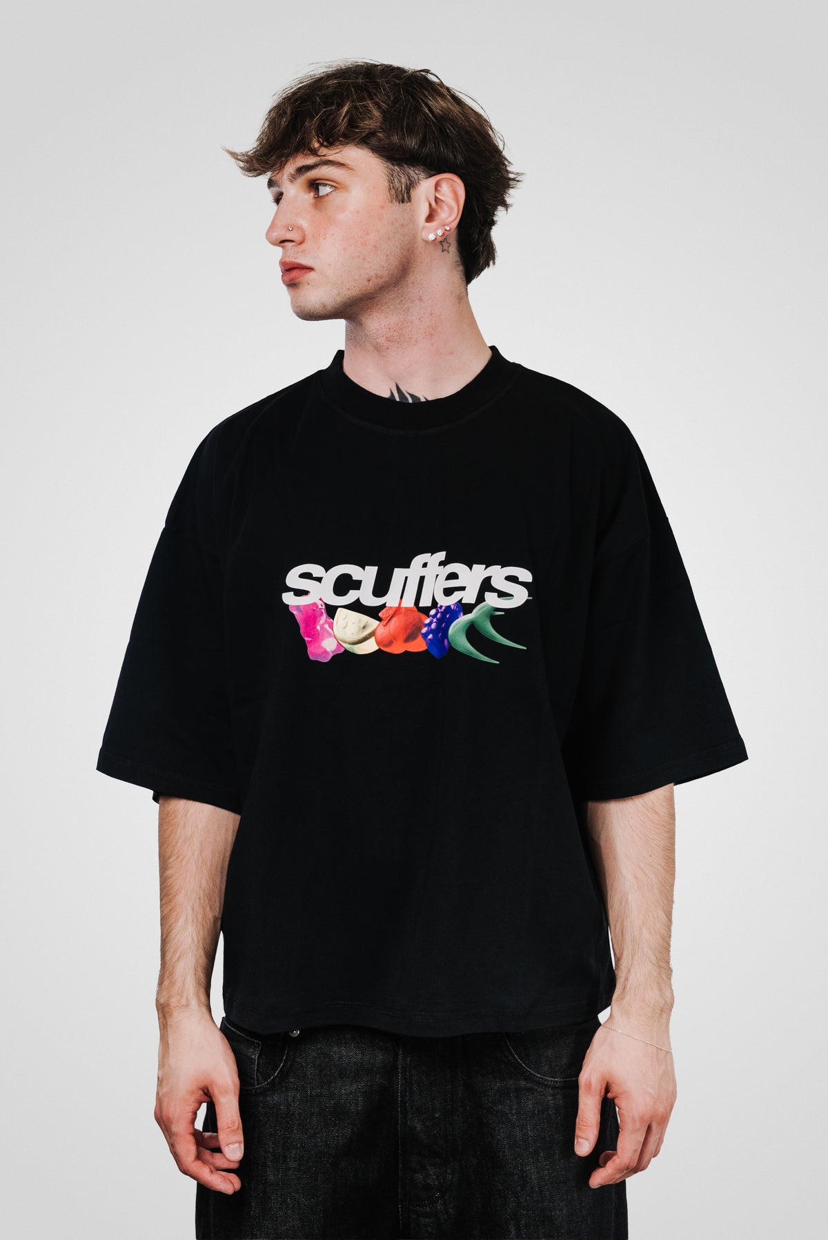 GUMMY BLACK TEE - SCUFFERS