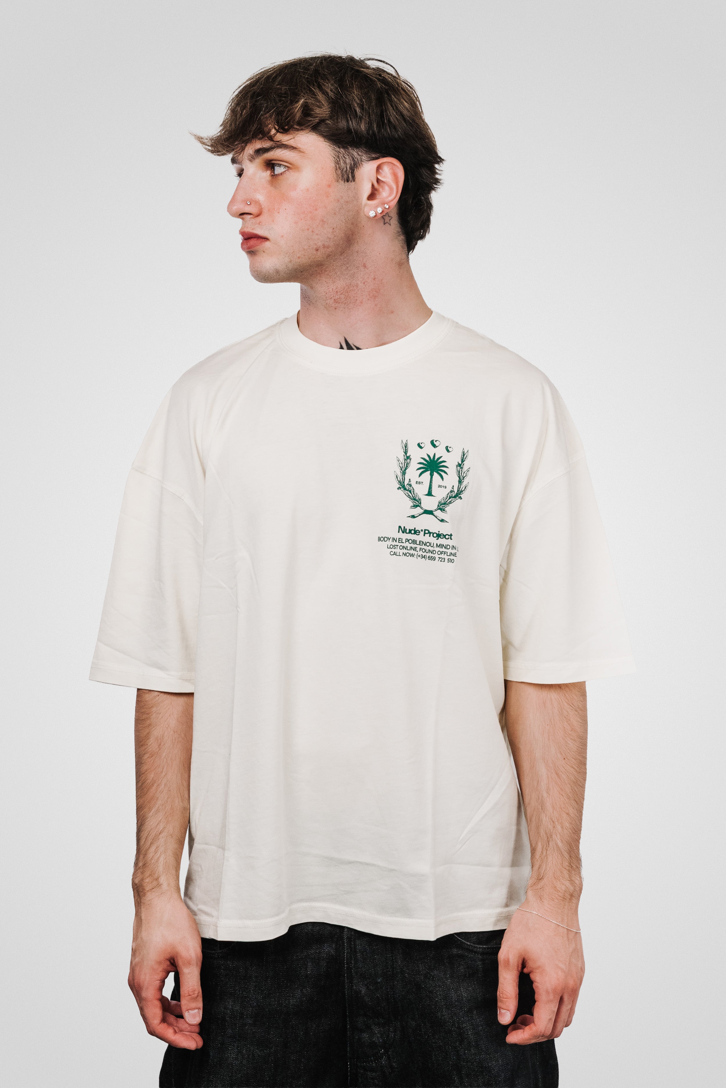 OFFLINE TEE MARSHMALLOW - NUDE PROJECT