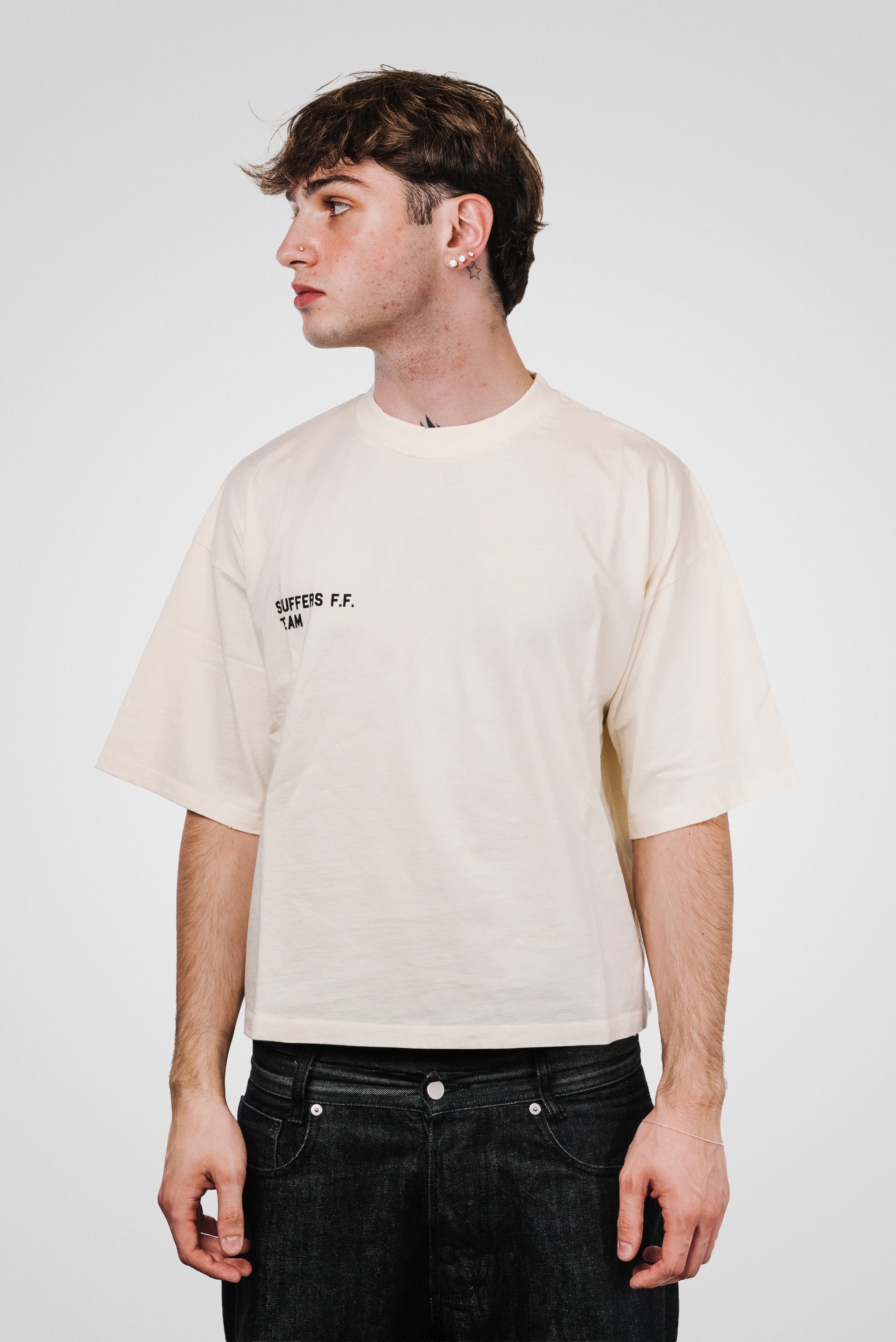 OMEGA ECRU TEE - SCUFFERS