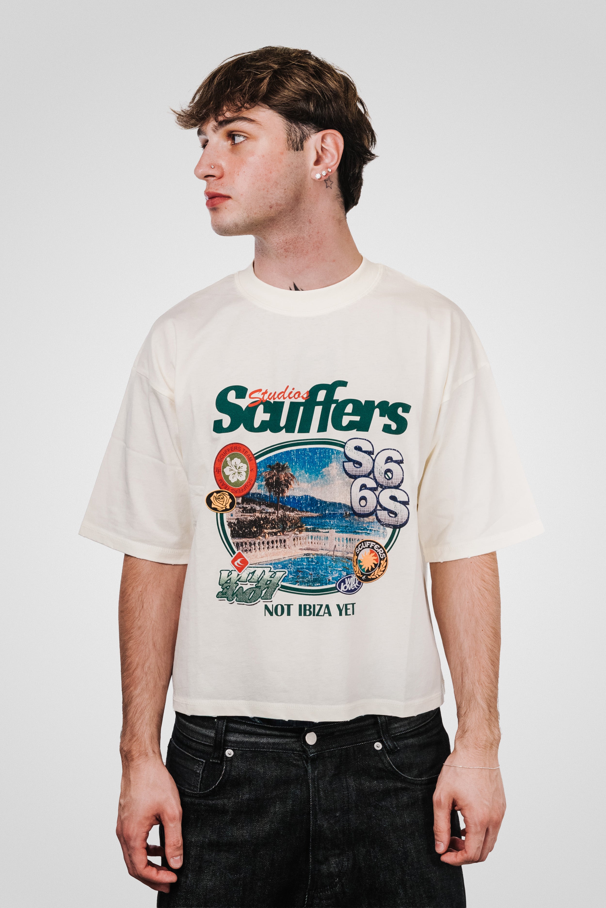 PALACE ECRU TEE - SCUFFERS