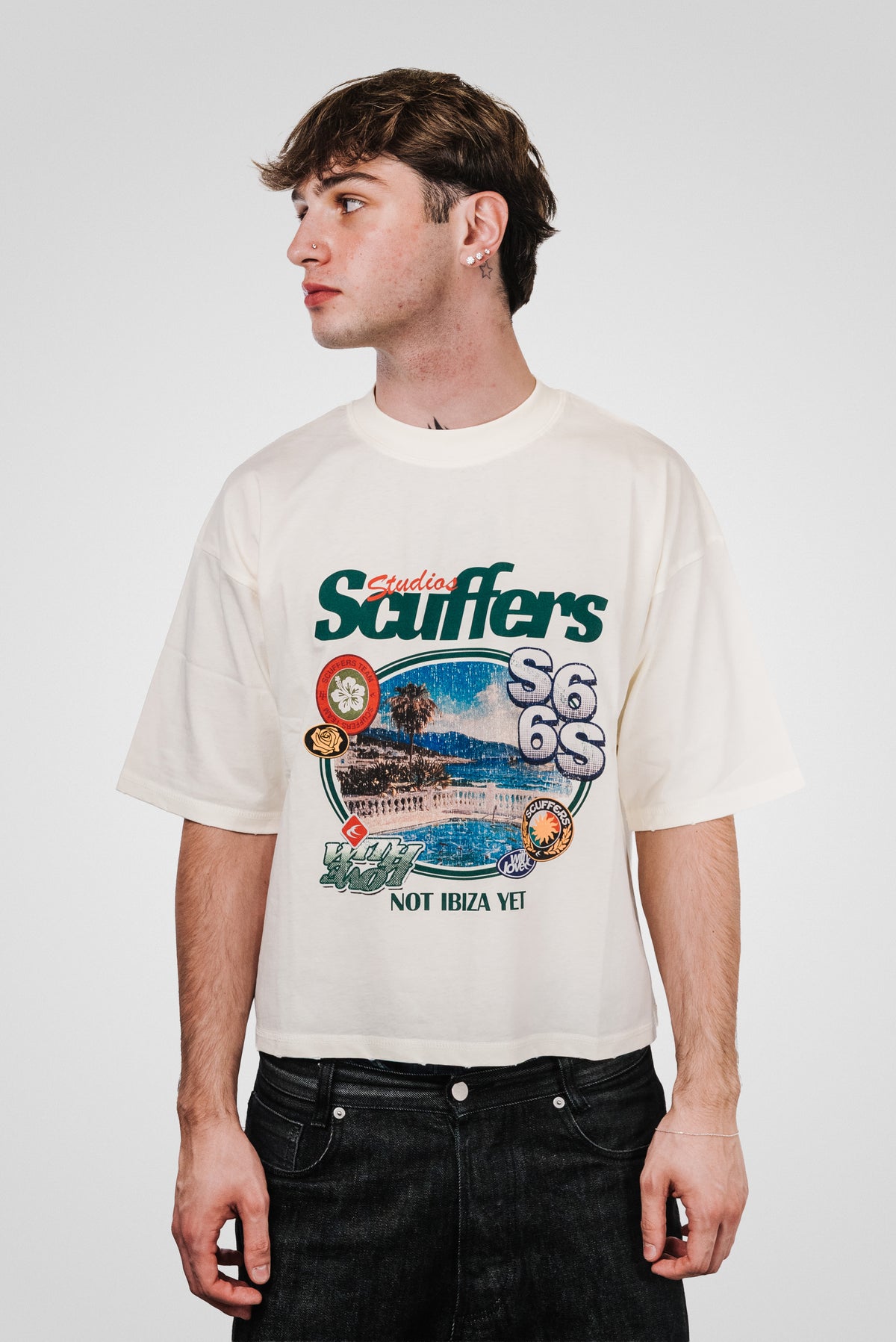 PALACE ECRU TEE - SCUFFERS