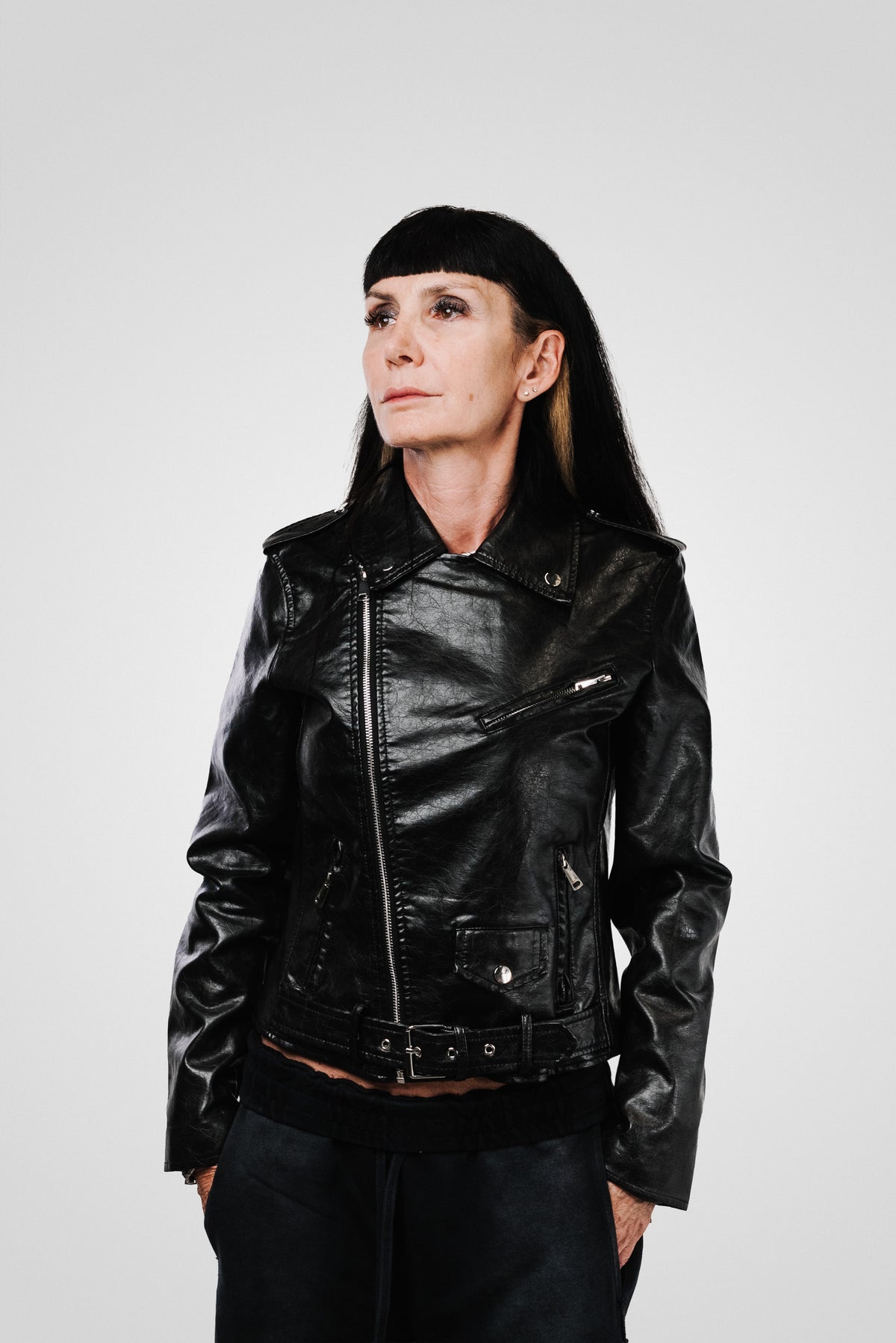 WOMEN LEATHER BLACK JACKET - Replacement Brand