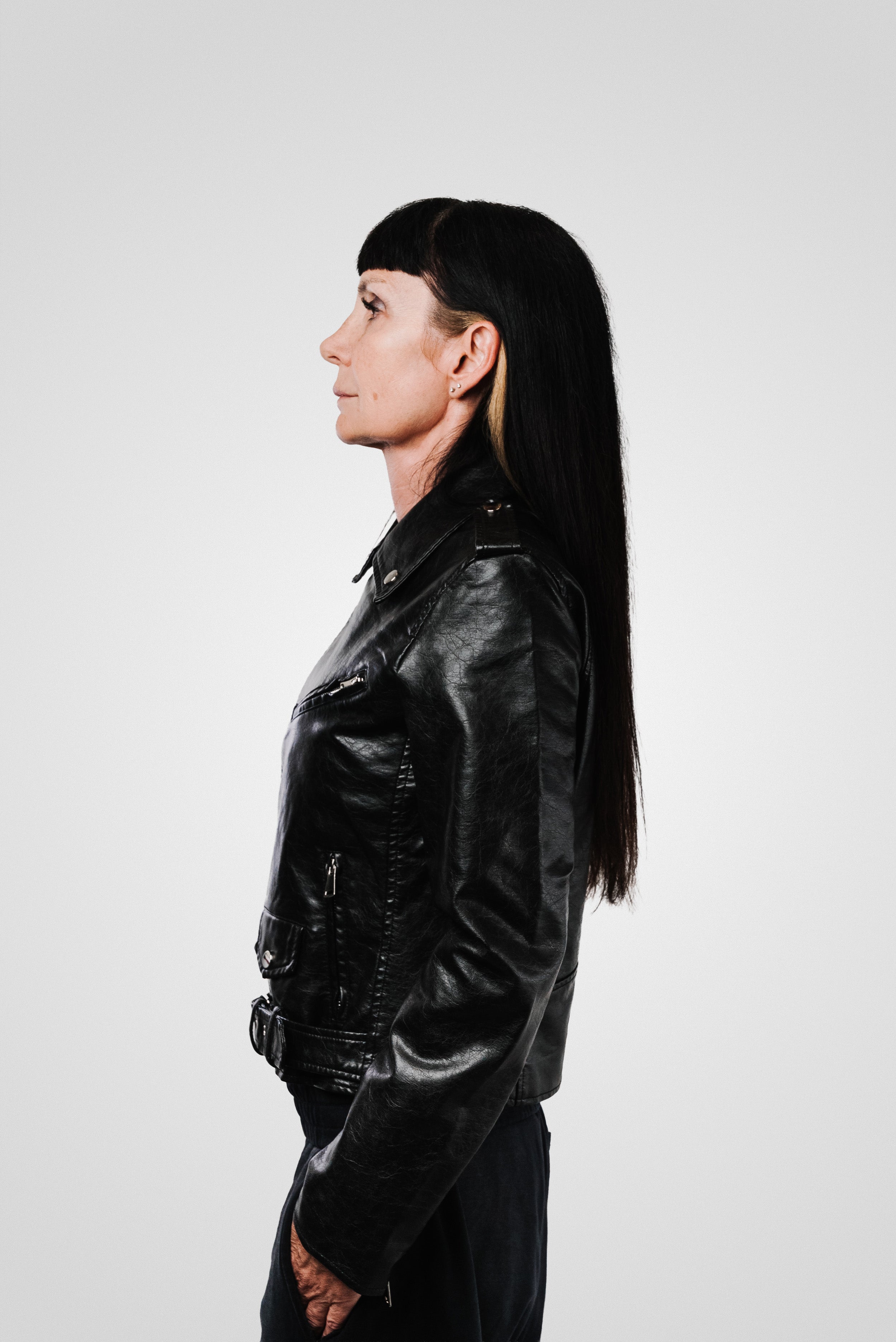 WOMEN LEATHER BLACK JACKET - Replacement Brand