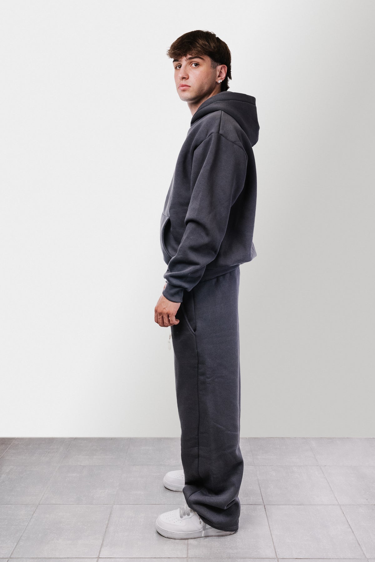 DARK GREY ZIP WINTER TRACKSUIT - Replacement Brand