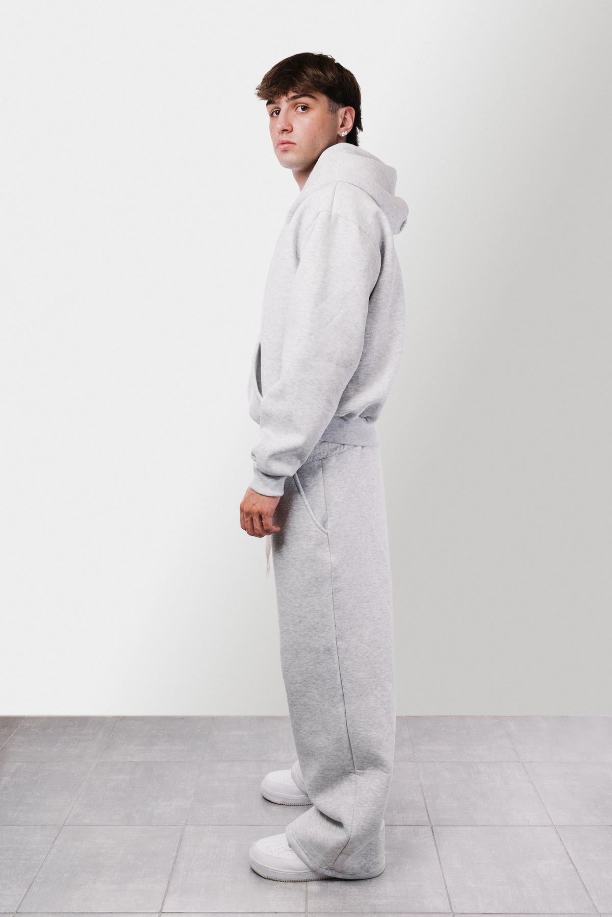 LIGHT ZIP GREY WINTER TRACKSUIT - Replacement Brand
