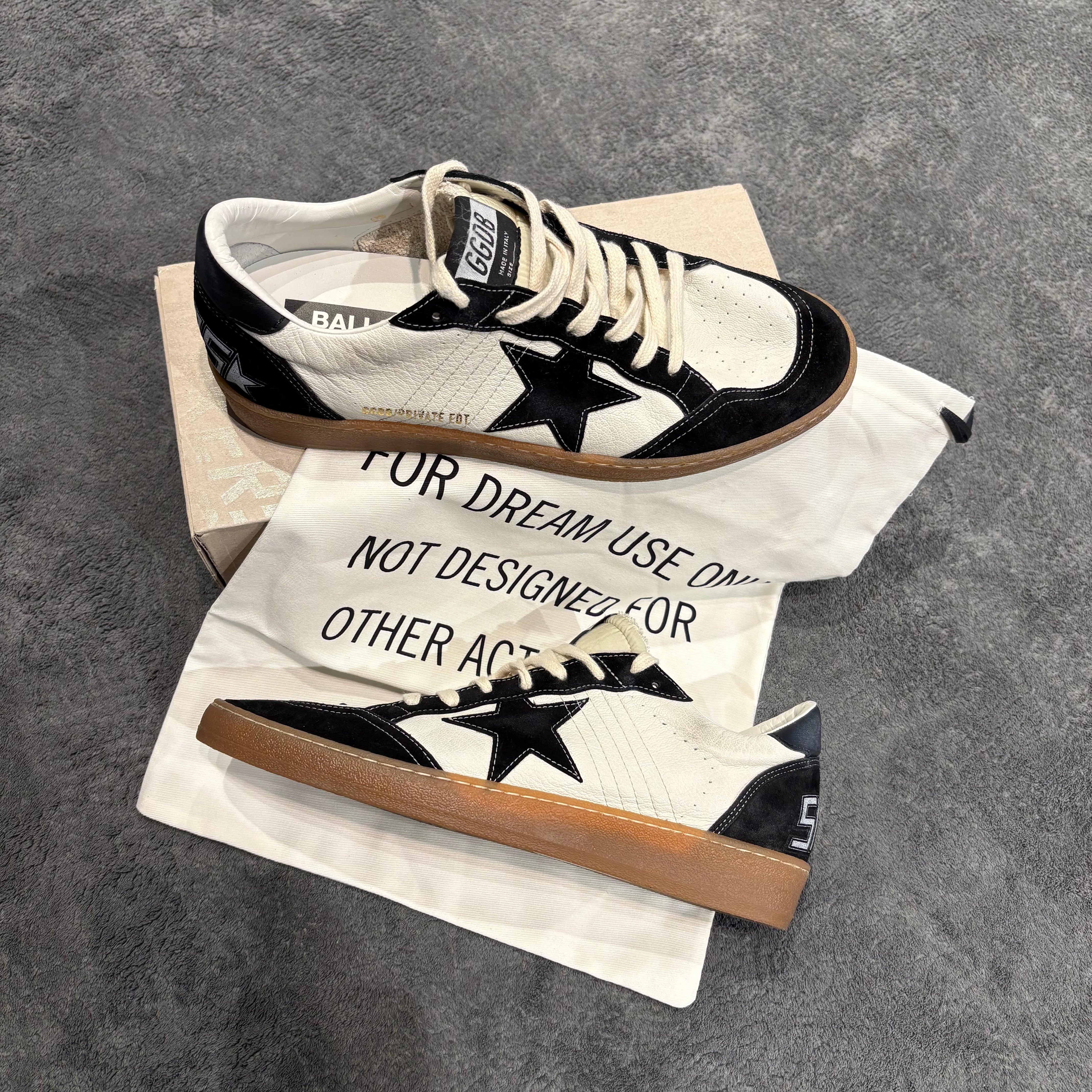 GOLDEN GOOSE BALLSTAR STELLA & TALLONE SUEDE BLACK