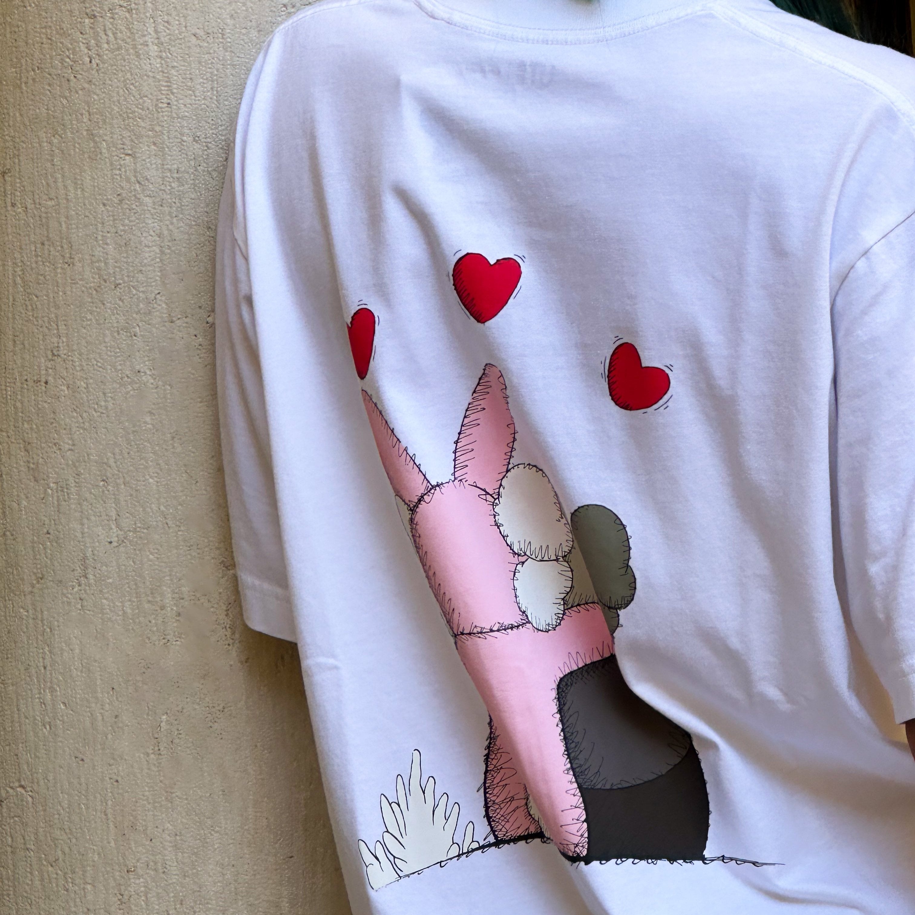KAWS x Uniqlo Warhol UT Graphic 476350 T-shirt white/pink
