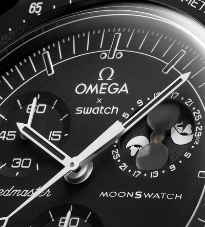 SWATCH X OMEGA BIOCERAMIC MOONSWATCH MISSION TO MOONPHASE SNOOPY BLACK